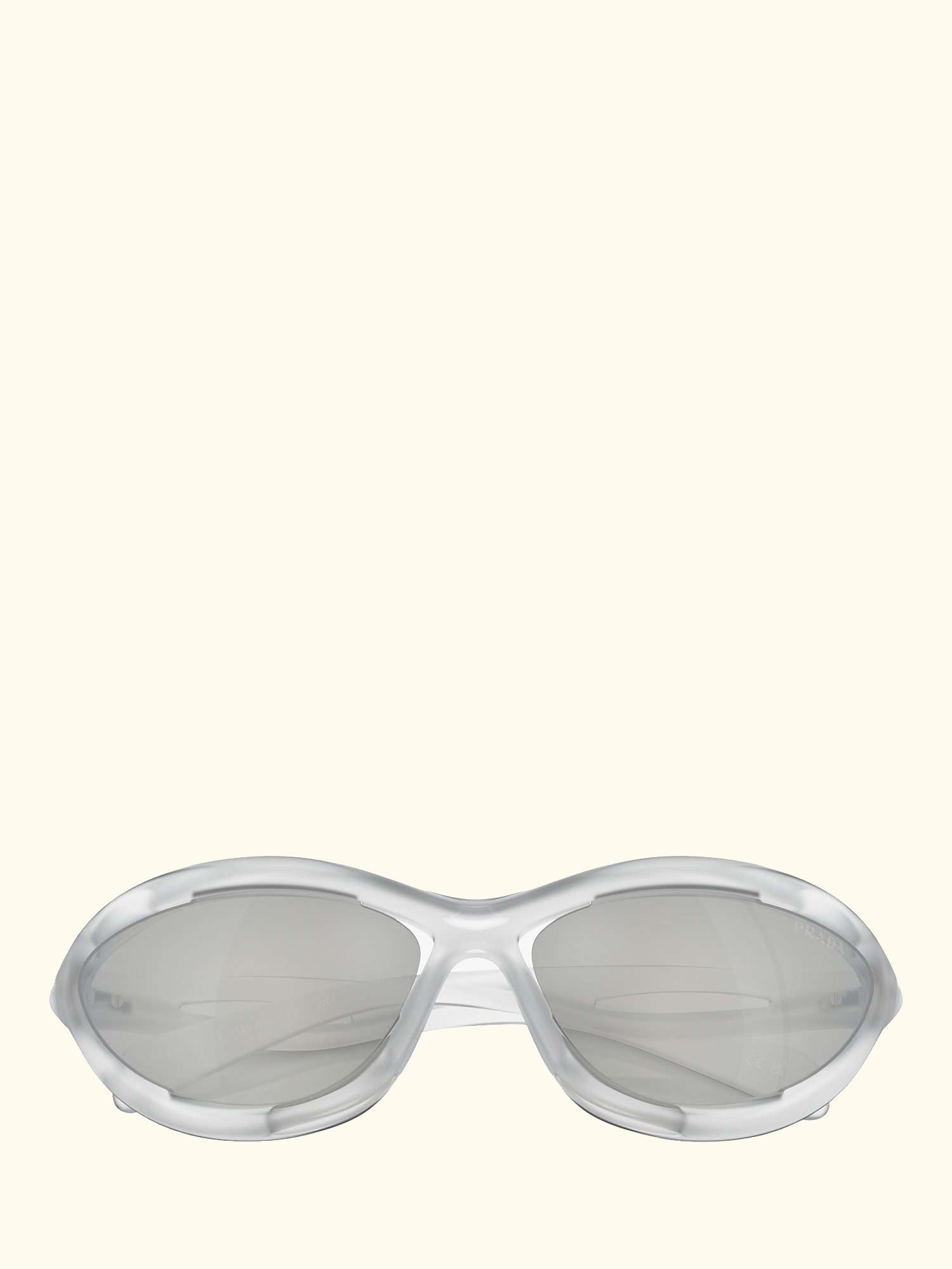 0PR A23S Women's Wrap Sunglasses, Frosted Crystal