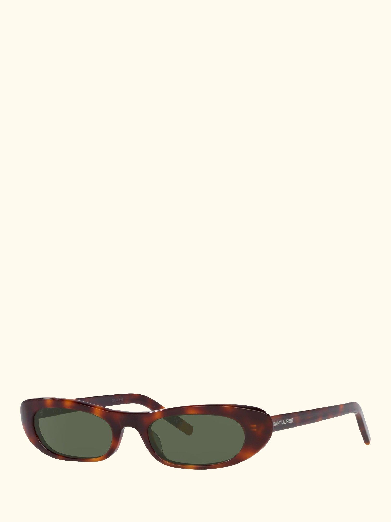 YS000414 Women's Oval Sunglasses, Havana/Green