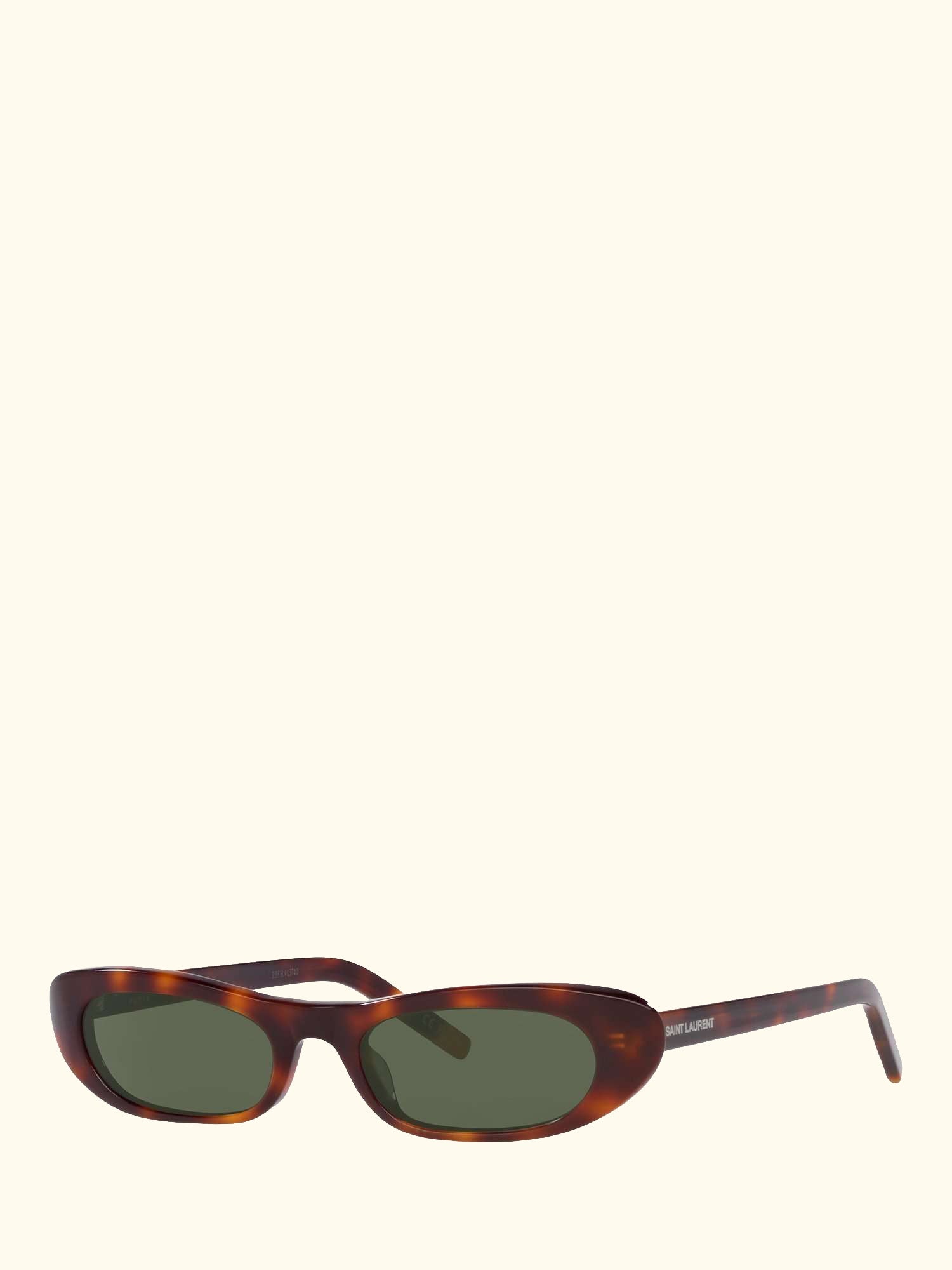 YS000414 Women's Oval Sunglasses, Havana/Green