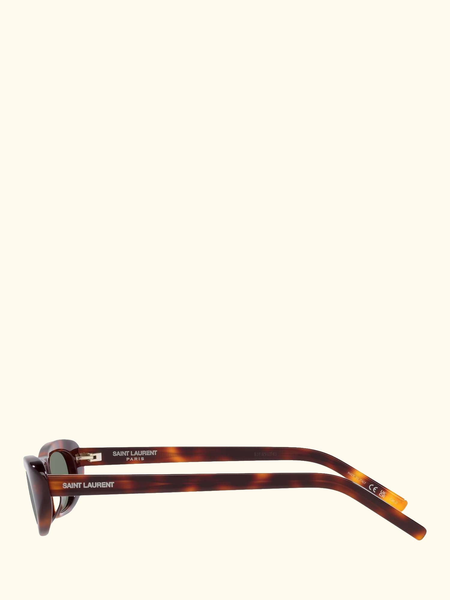 YS000414 Women's Oval Sunglasses, Havana/Green