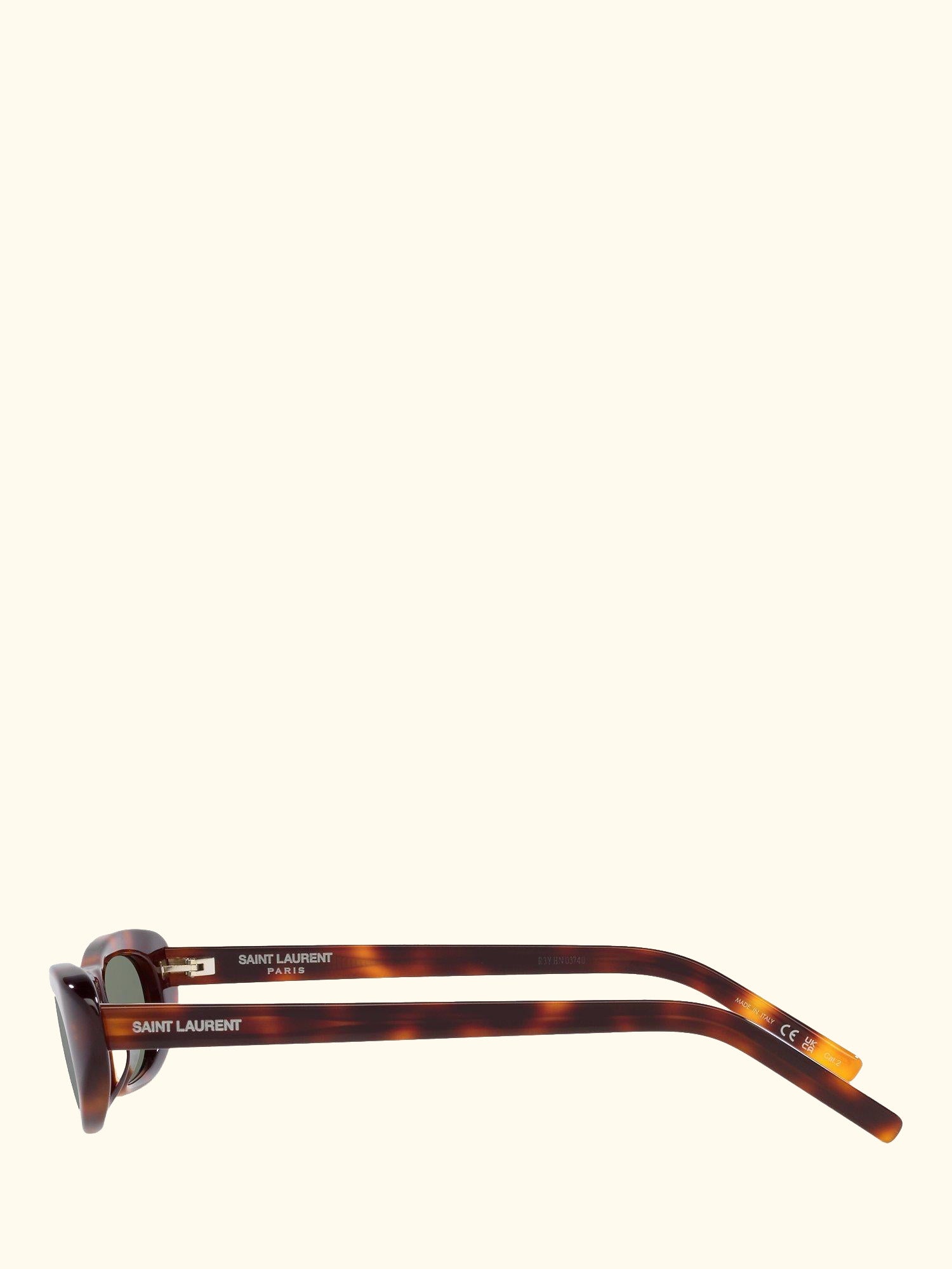 YS000414 Women's Oval Sunglasses, Havana/Green