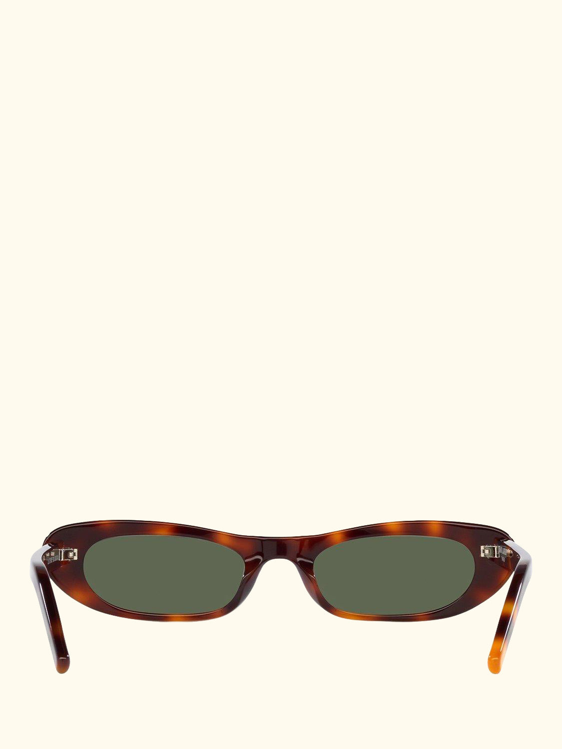 YS000414 Women's Oval Sunglasses, Havana/Green
