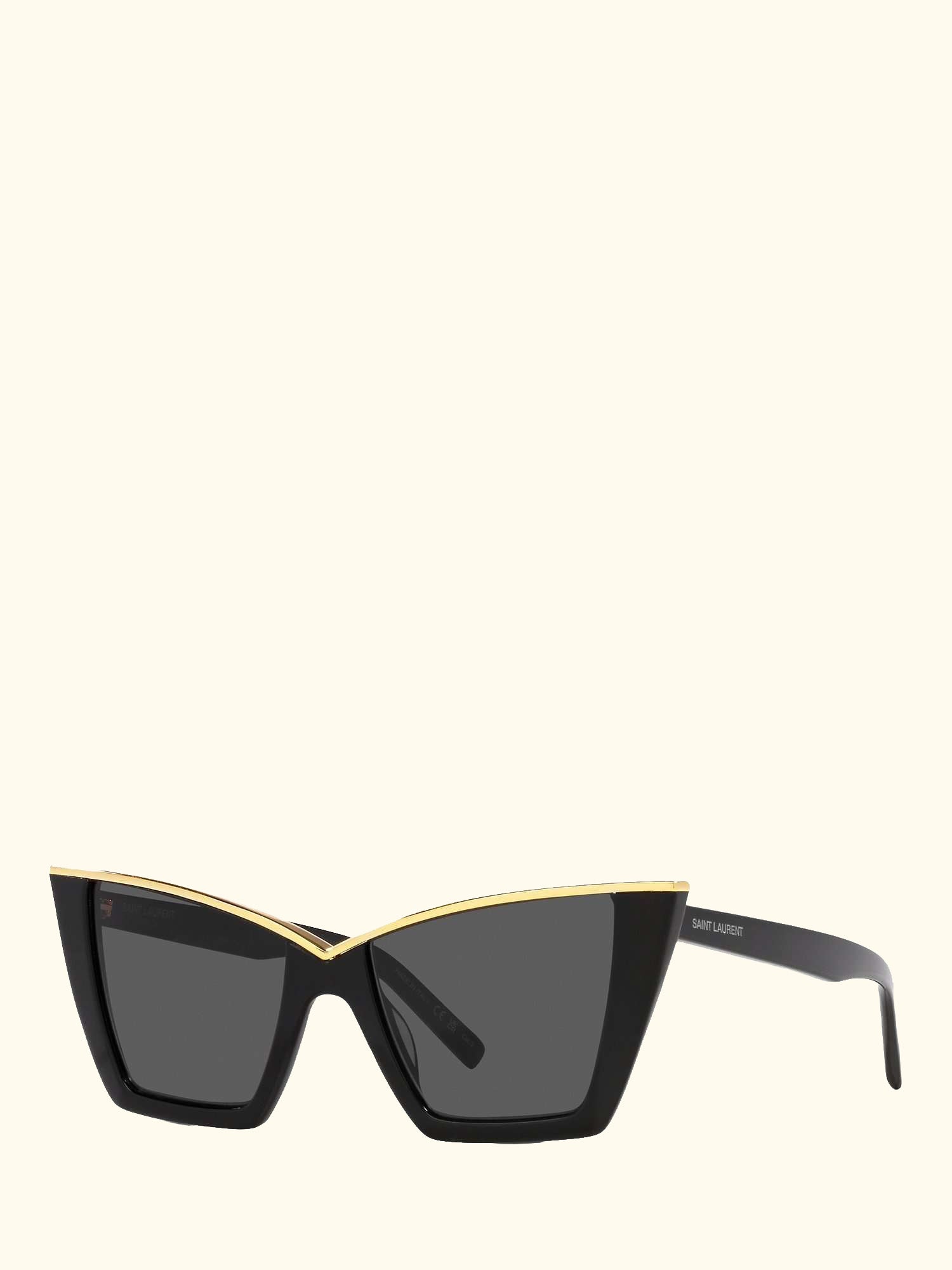 YS000435 Women's Cat Eye Sunglasses, Black/Gold
