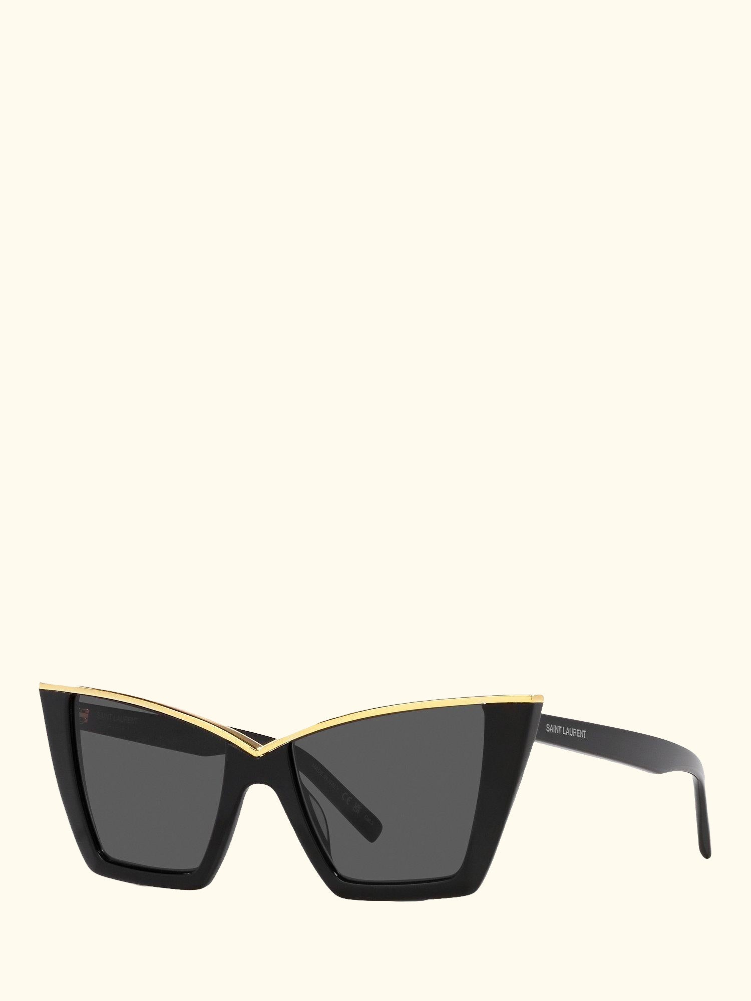 YS000435 Women's Cat Eye Sunglasses, Black/Gold