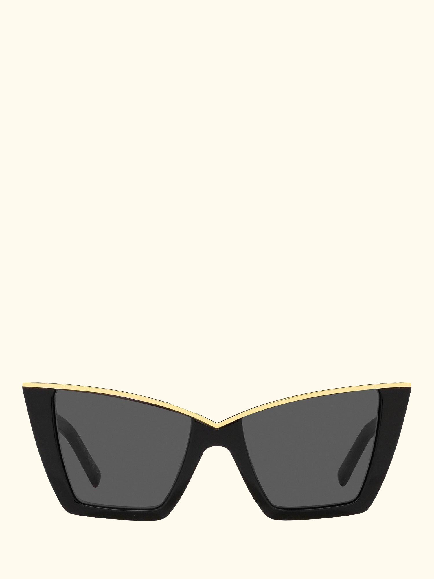 YS000435 Women's Cat Eye Sunglasses, Black/Gold