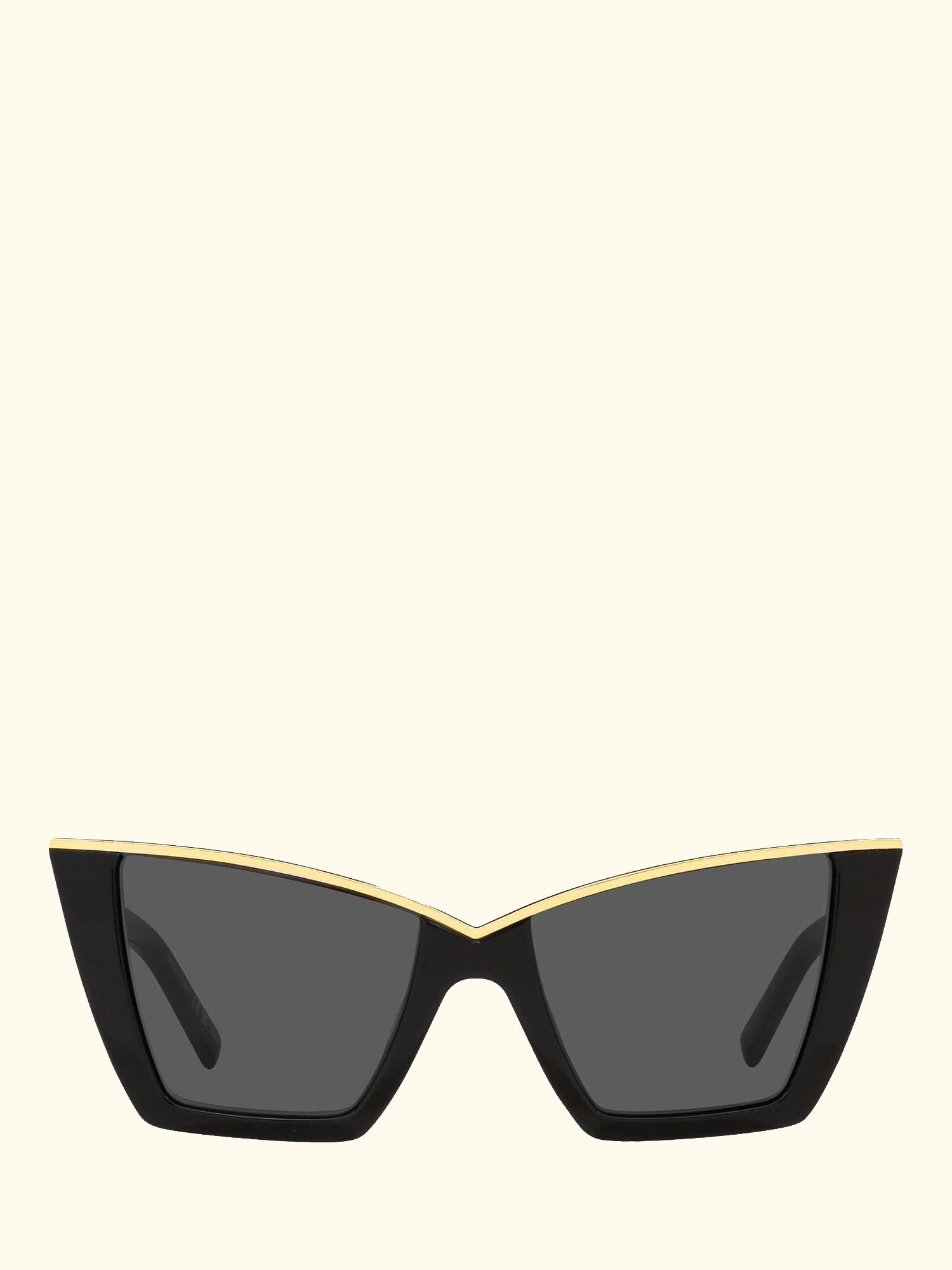 YS000435 Women's Cat Eye Sunglasses, Black/Gold
