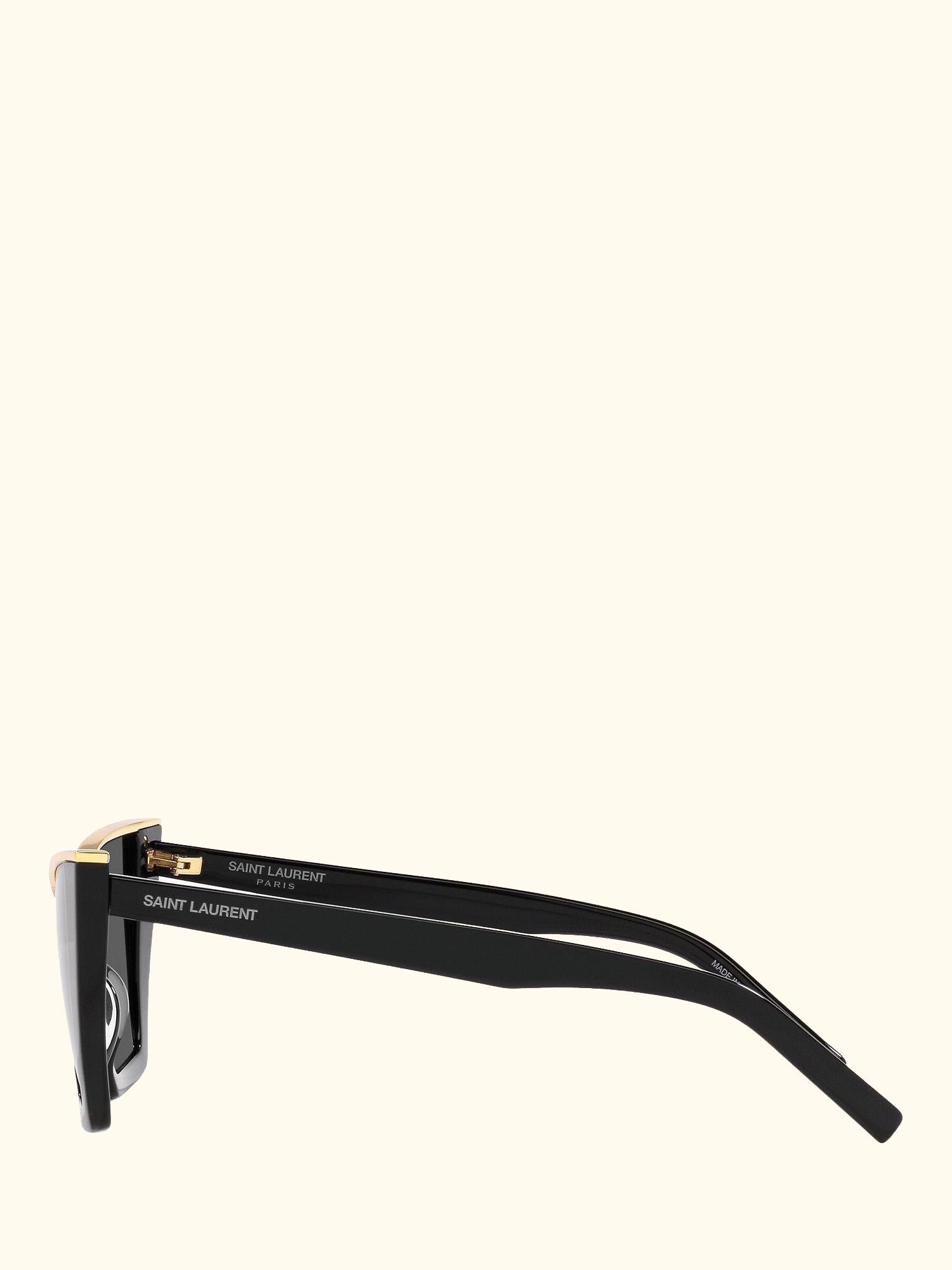 YS000435 Women's Cat Eye Sunglasses, Black/Gold