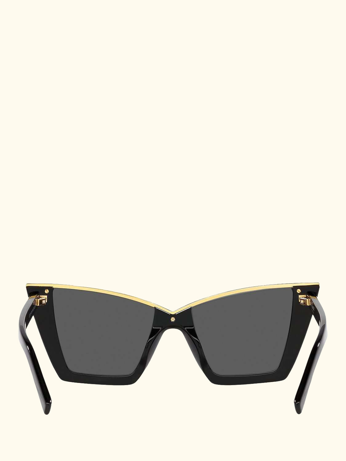 YS000435 Women's Cat Eye Sunglasses, Black/Gold