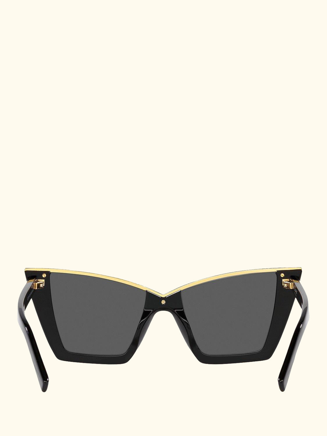 YS000435 Women's Cat Eye Sunglasses, Black/Gold