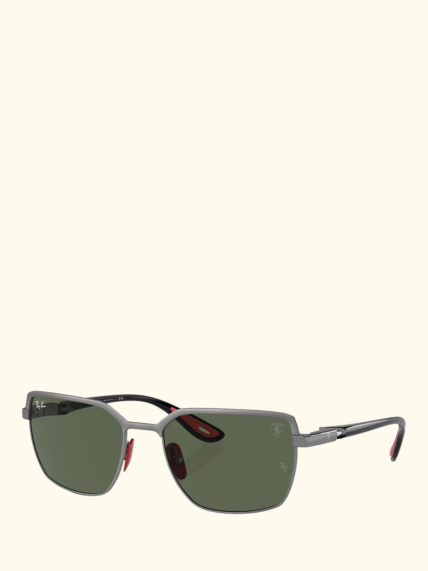 RB3743M Scuderia Ferrari Men's Rectangular Sunglasses
