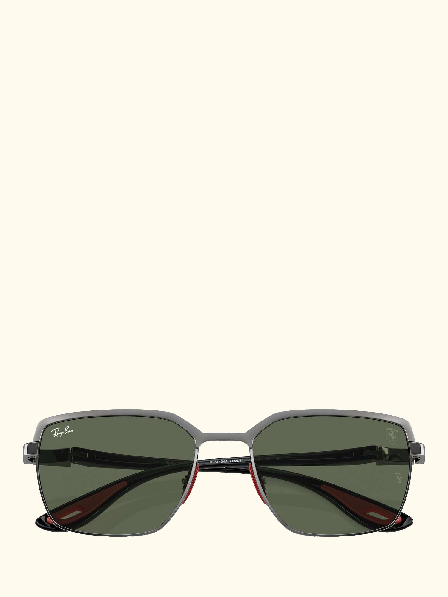 RB3743M Scuderia Ferrari Men's Rectangular Sunglasses