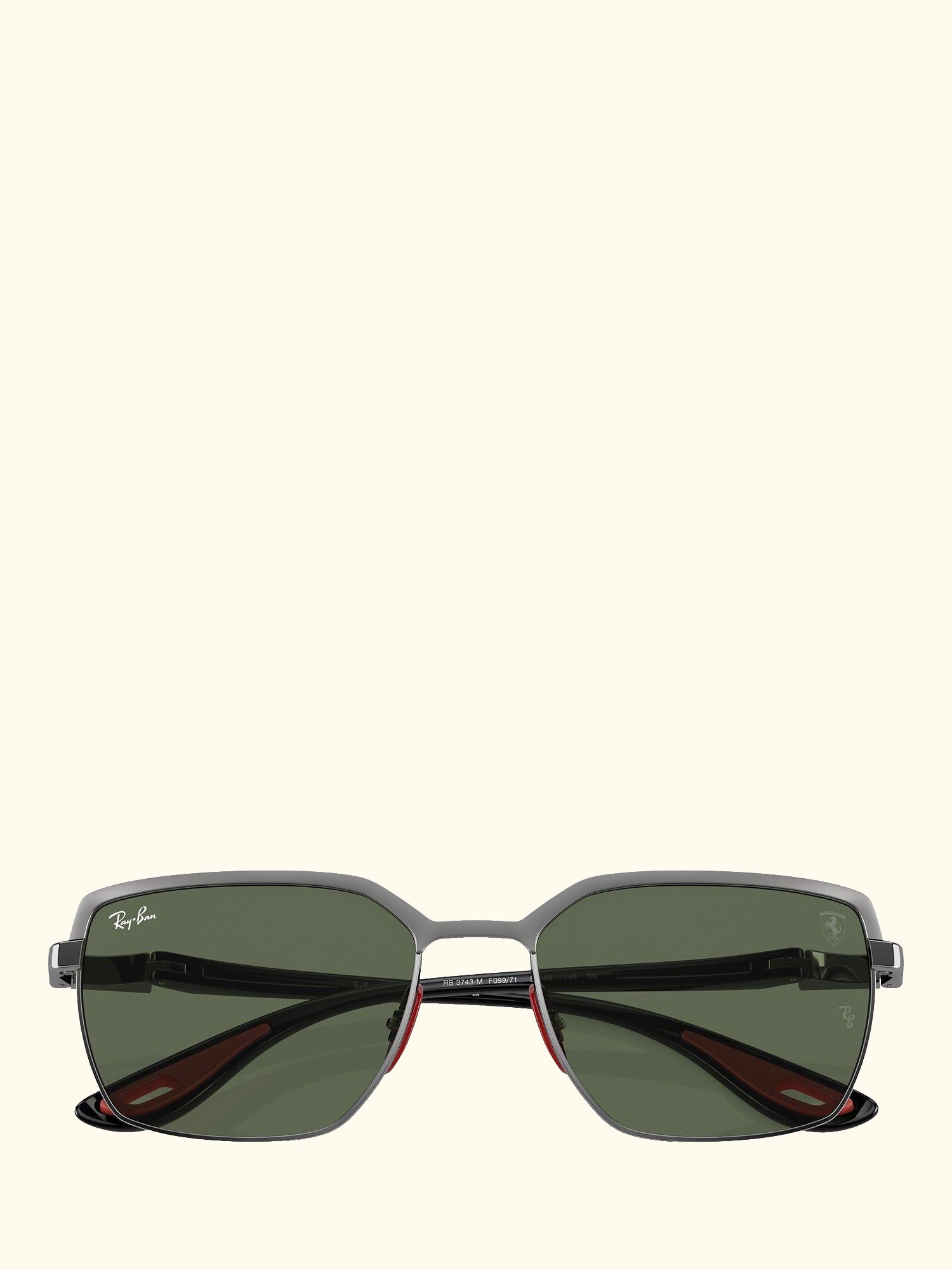 RB3743M Scuderia Ferrari Men's Rectangular Sunglasses