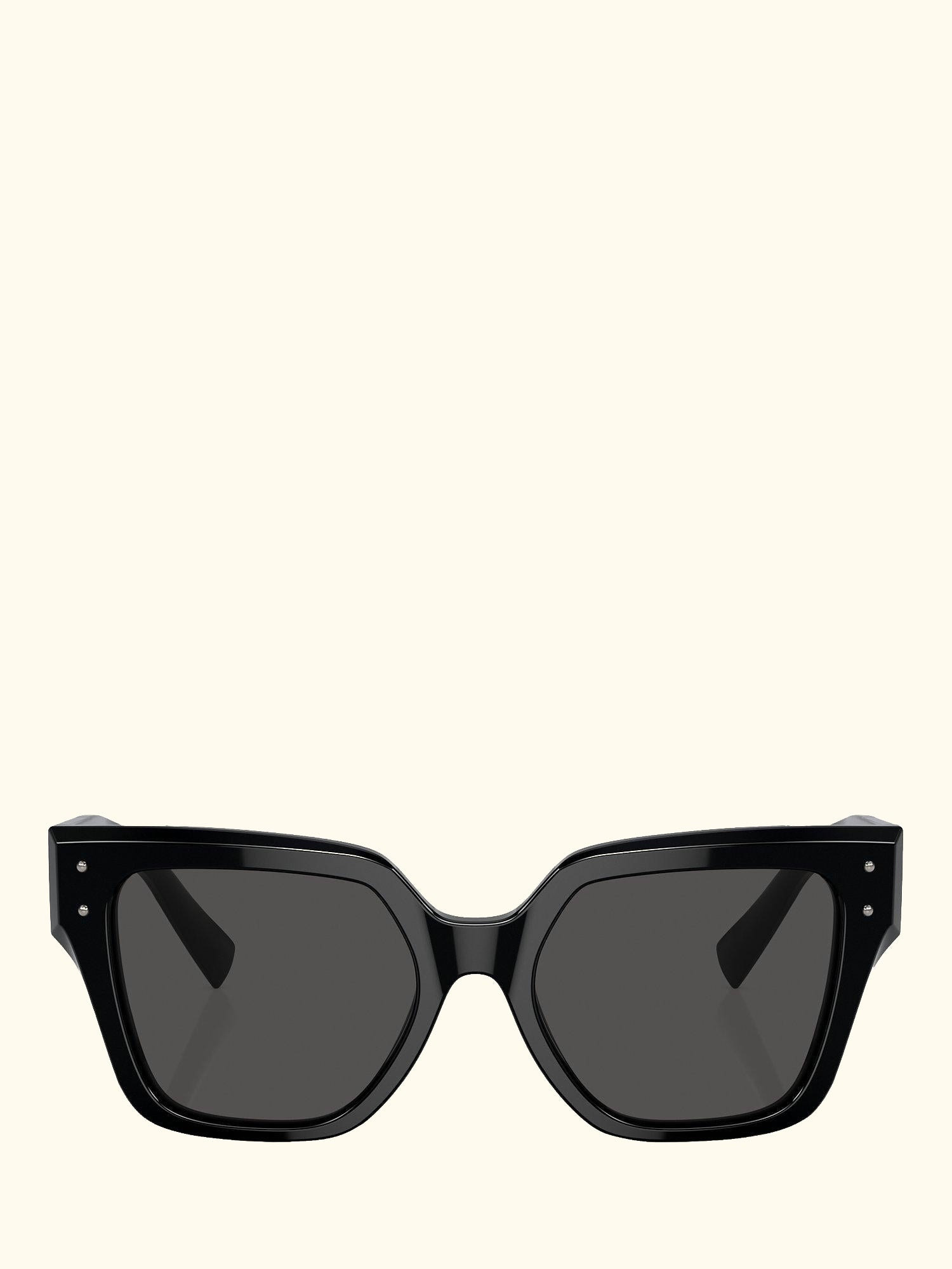 DG4471 Women's Rectangular Sunglasses, Black