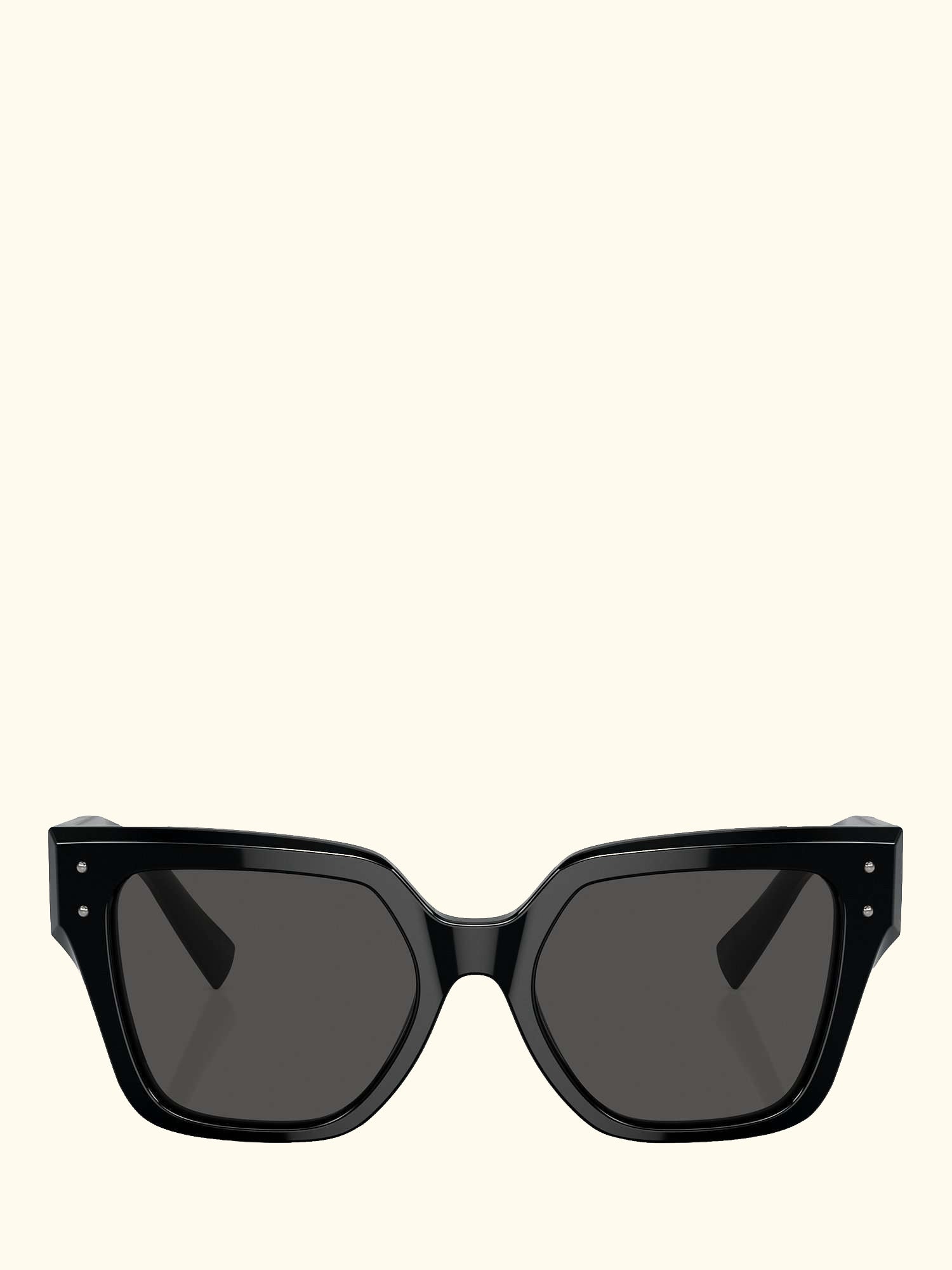 DG4471 Women's Rectangular Sunglasses, Black