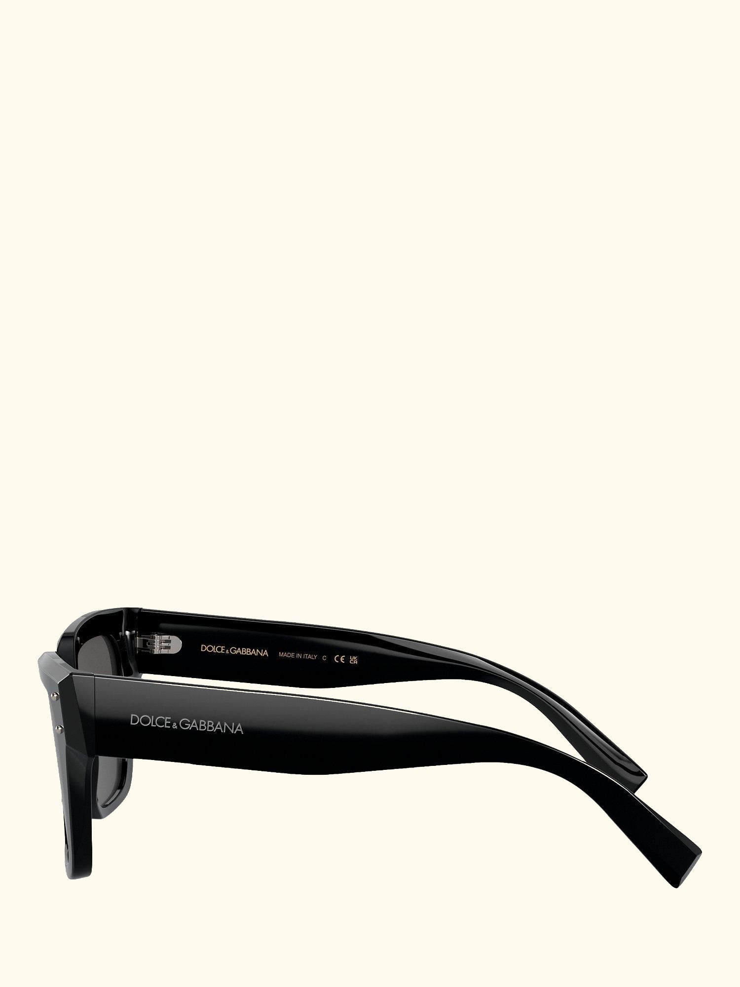 DG4471 Women's Rectangular Sunglasses, Black