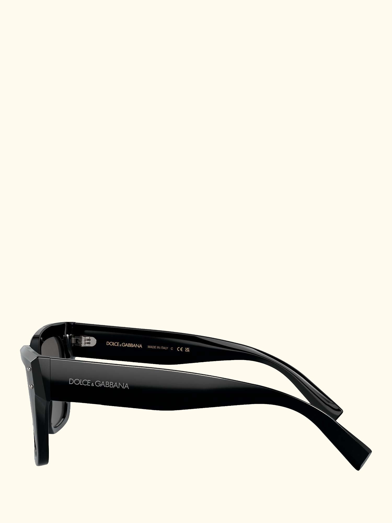 DG4471 Women's Rectangular Sunglasses, Black