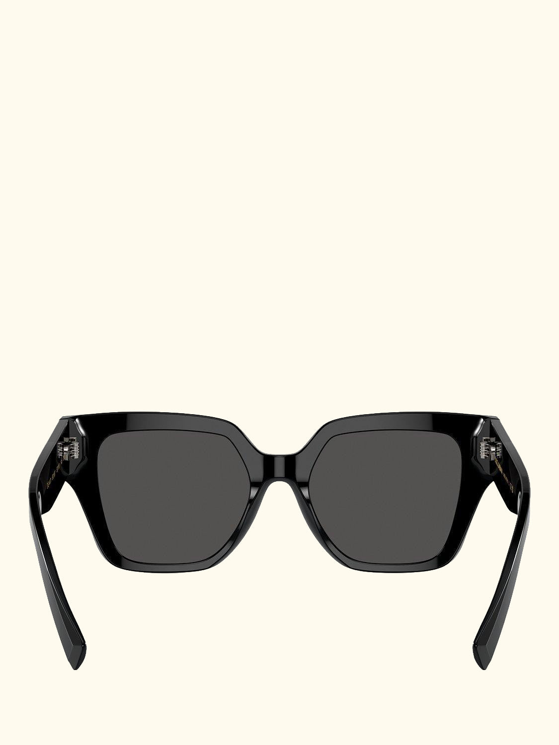 DG4471 Women's Rectangular Sunglasses, Black
