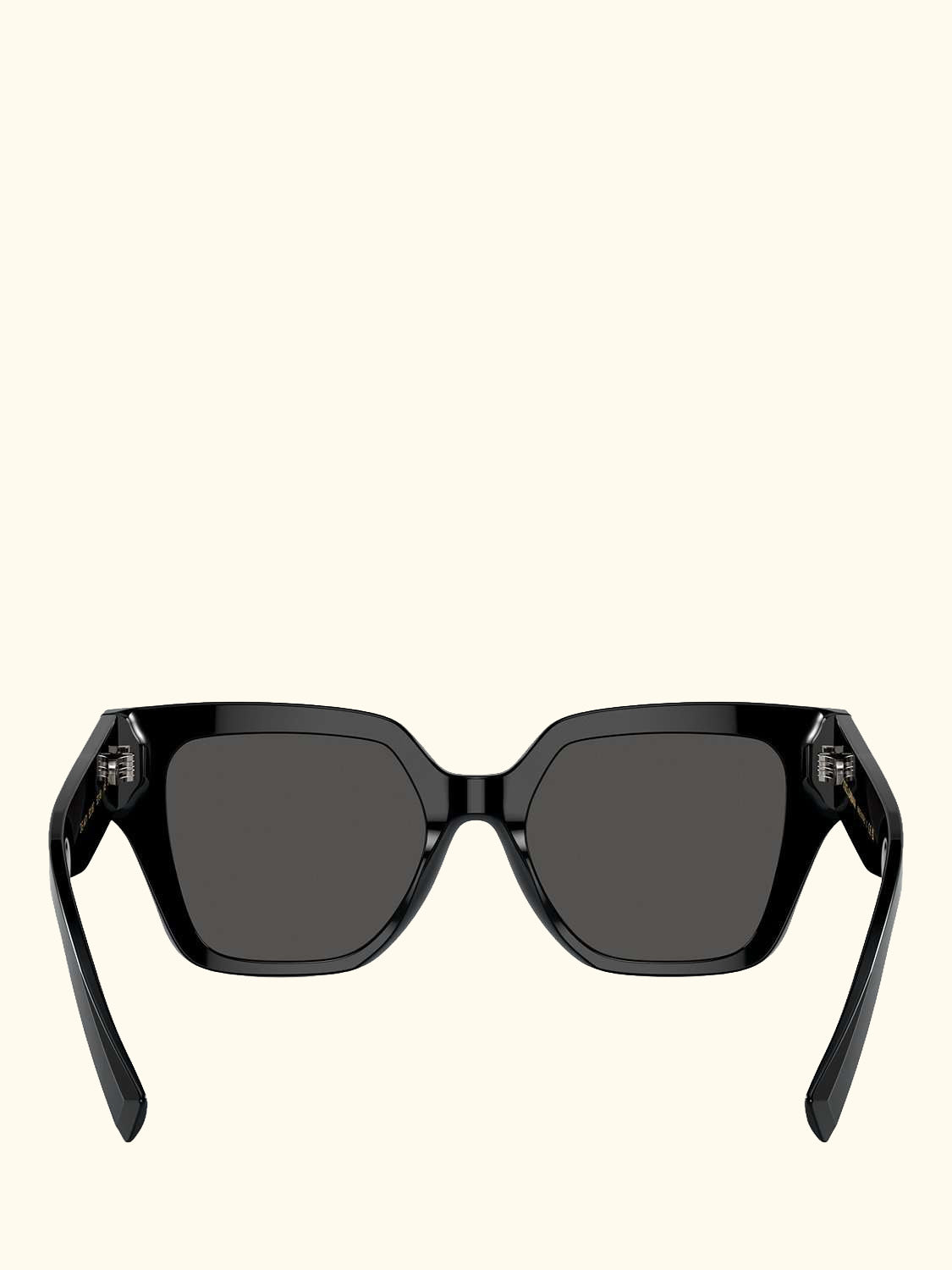 DG4471 Women's Rectangular Sunglasses, Black