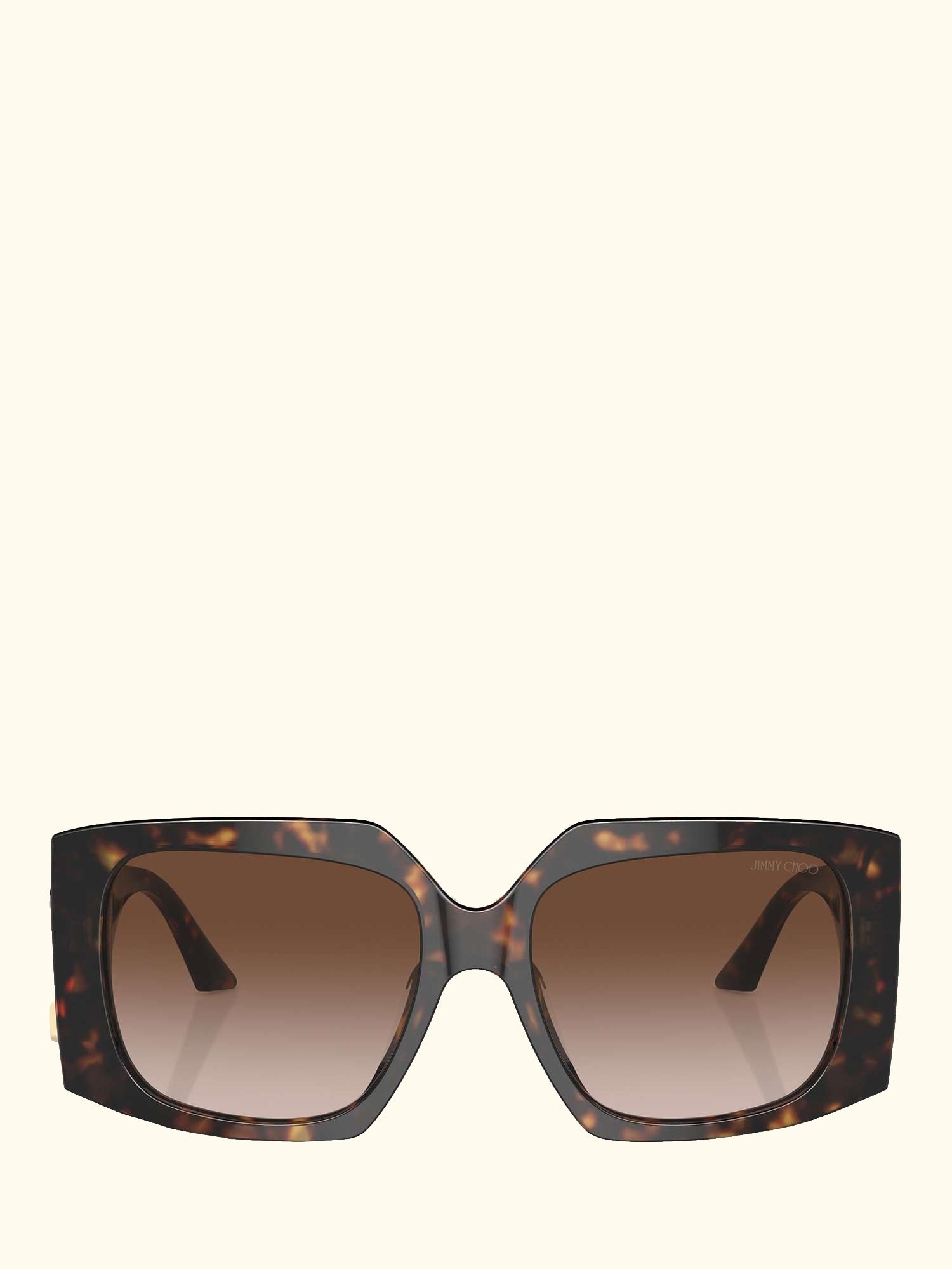 JC5006U Women's Square Tortoiseshell Sunglasses, Havana