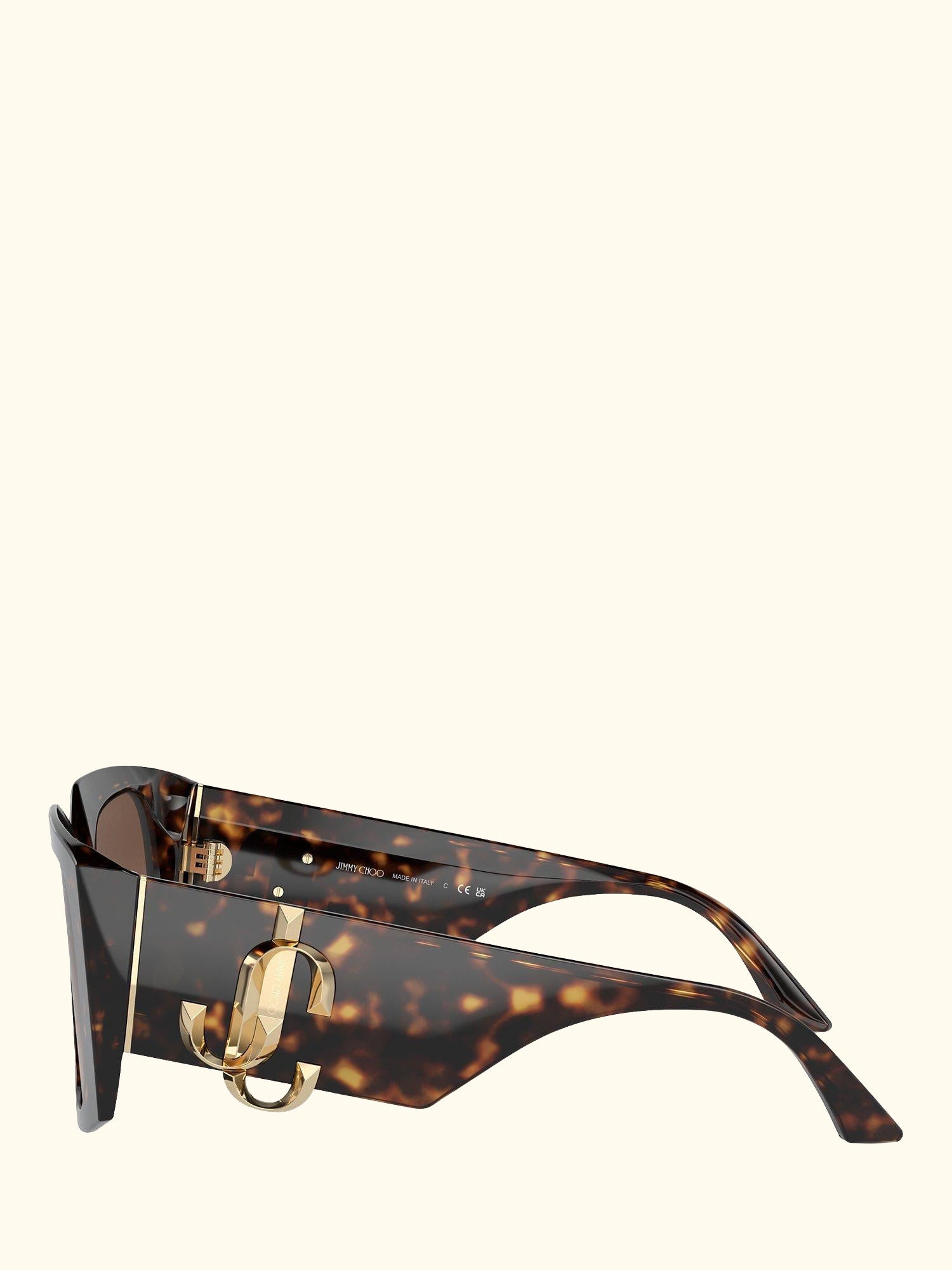 JC5006U Women's Square Tortoiseshell Sunglasses, Havana