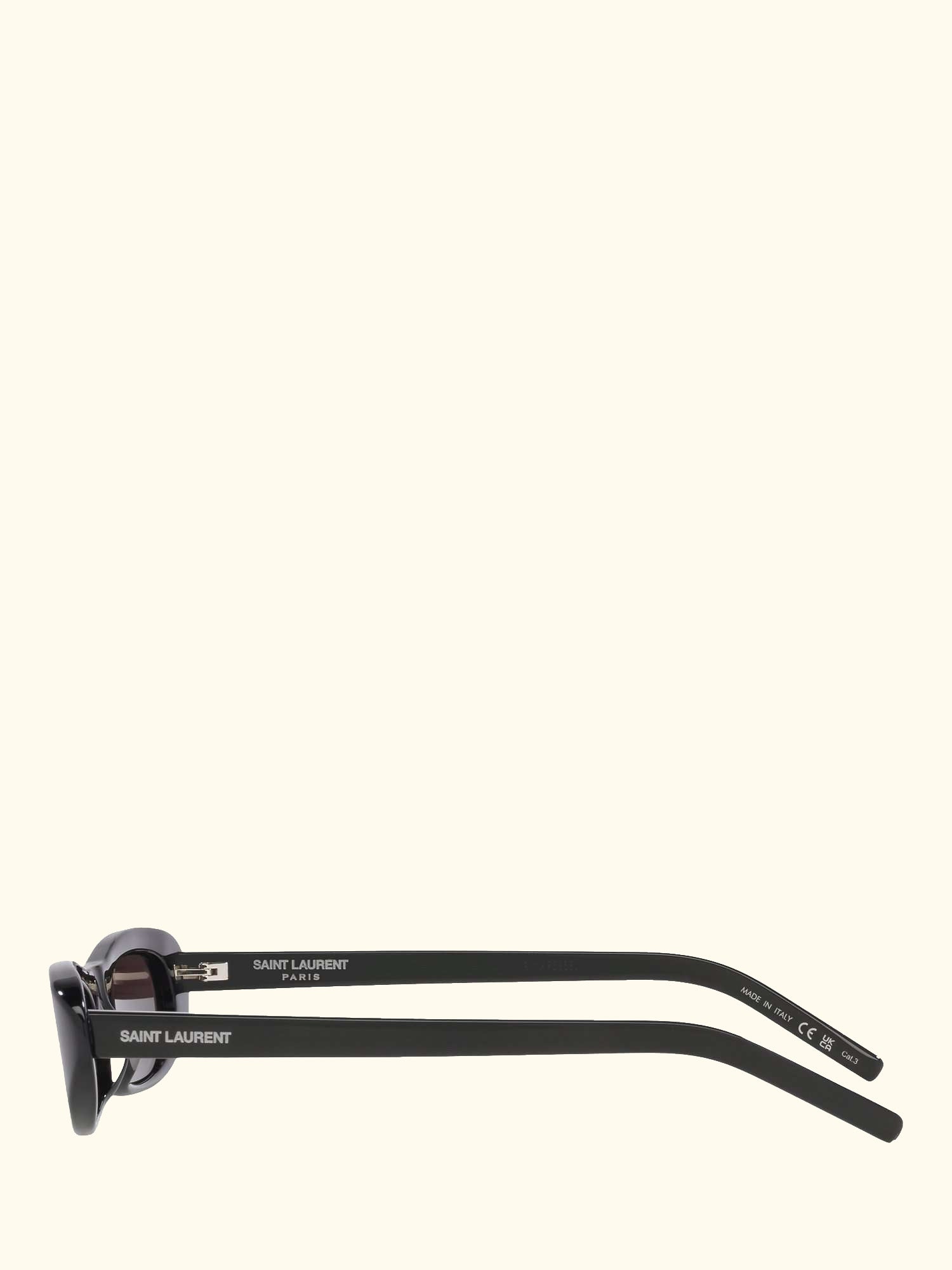YS000414 Women's Oval Sunglasses, Black/Grey