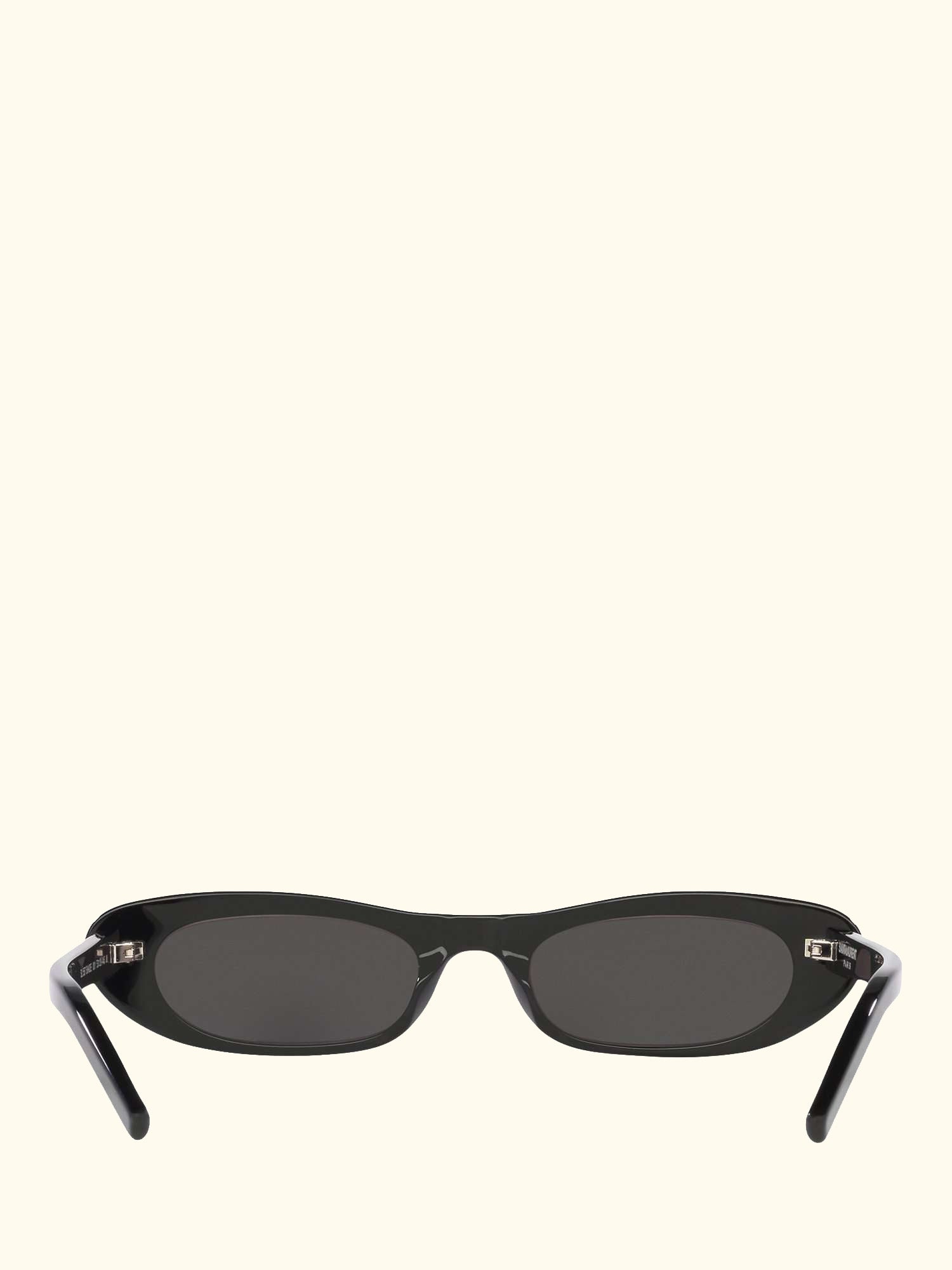 YS000414 Women's Oval Sunglasses, Black/Grey