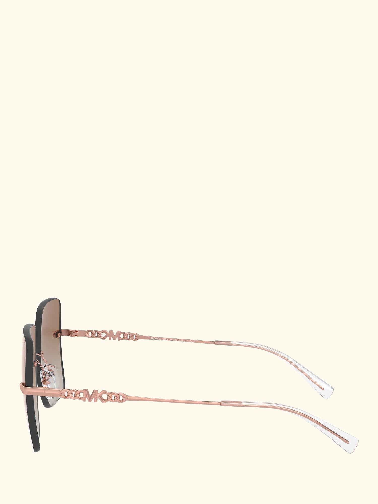MK1150 Women's Quebec Pillow Sunglasses, Rose Gold/Pink Gradient