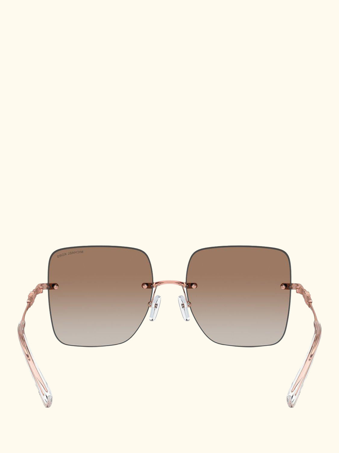 MK1150 Women's Quebec Pillow Sunglasses, Rose Gold/Pink Gradient