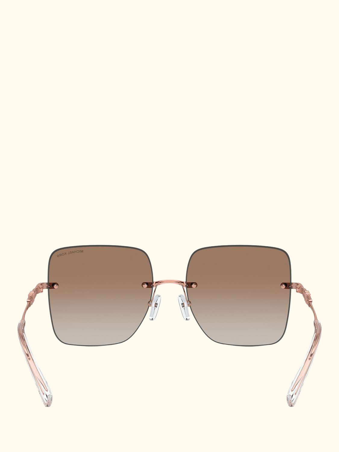 MK1150 Women's Quebec Pillow Sunglasses, Rose Gold/Pink Gradient