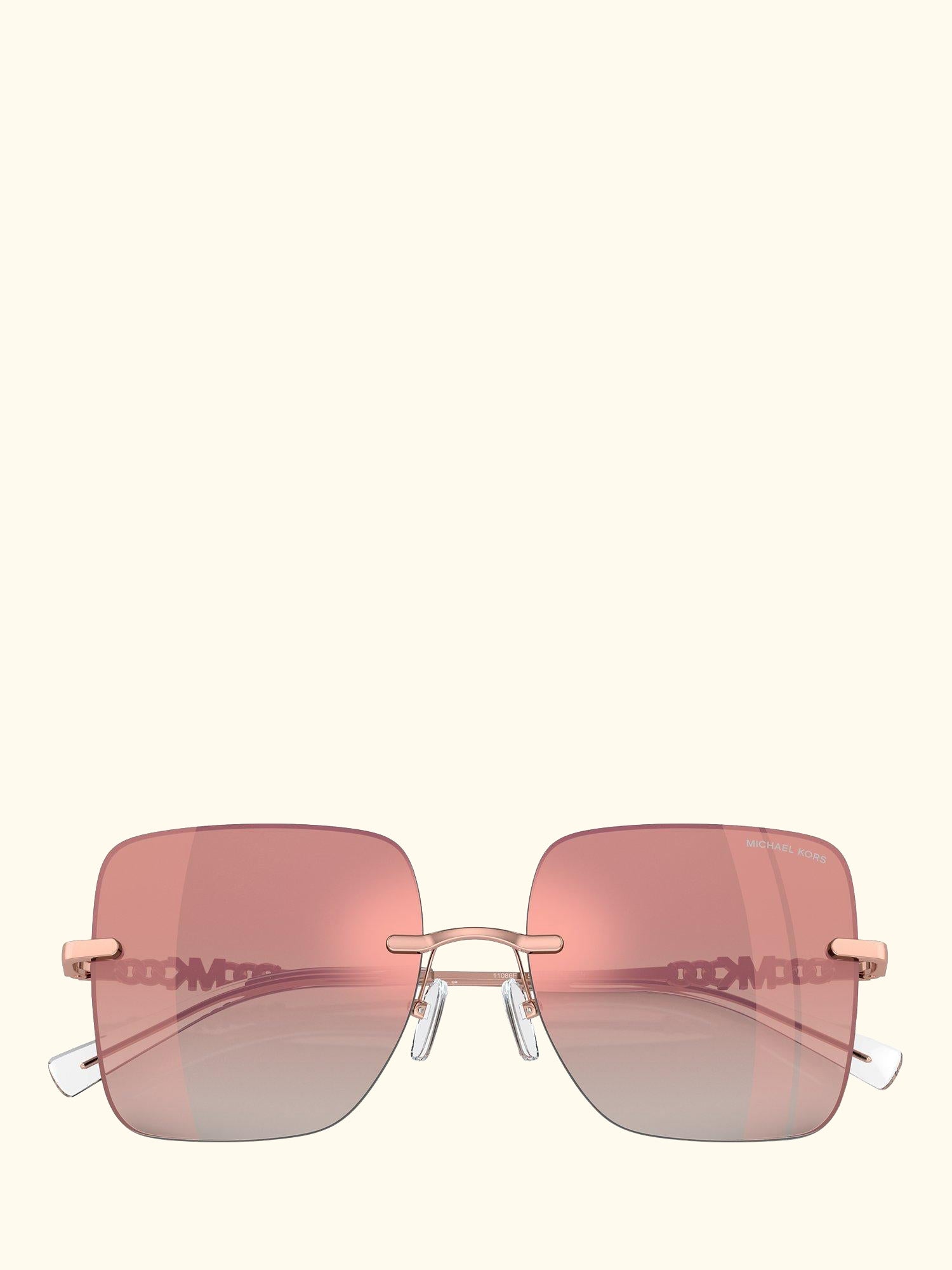 MK1150 Women's Quebec Pillow Sunglasses, Rose Gold/Pink Gradient