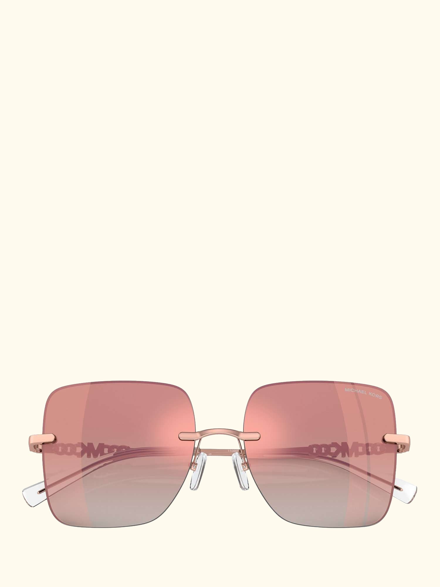 MK1150 Women's Quebec Pillow Sunglasses, Rose Gold/Pink Gradient