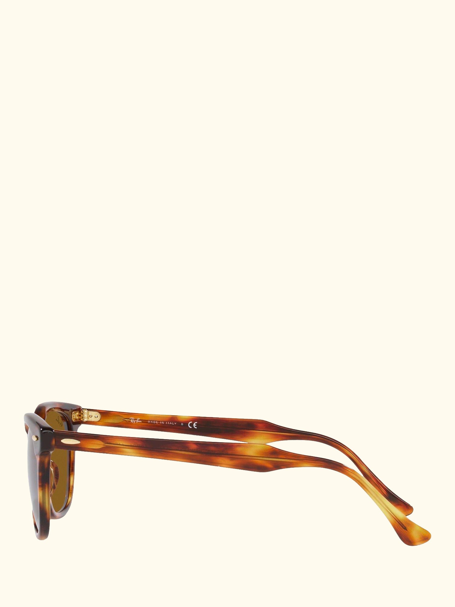 RB2298 Women's Oval Sunglasses, Striped Havana