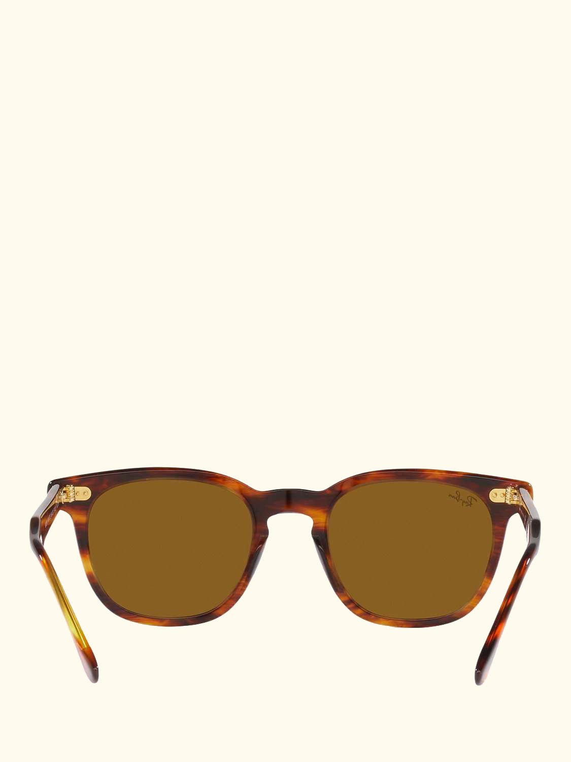 RB2298 Women's Oval Sunglasses, Striped Havana