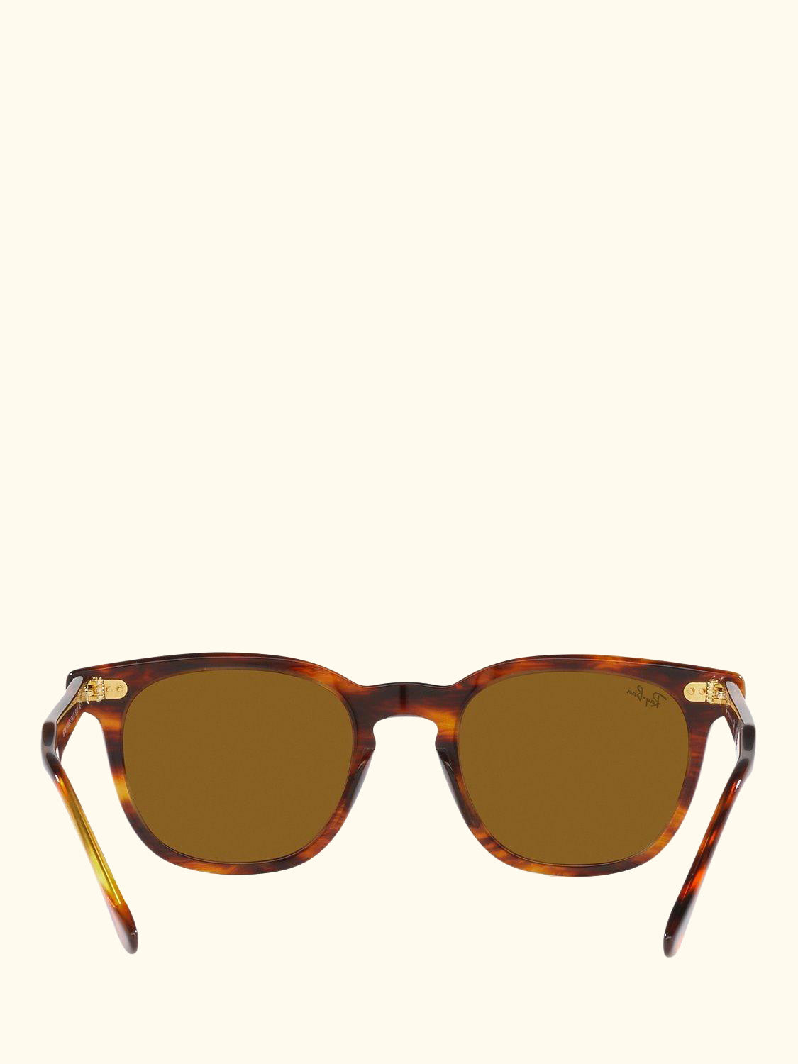 RB2298 Women's Oval Sunglasses, Striped Havana