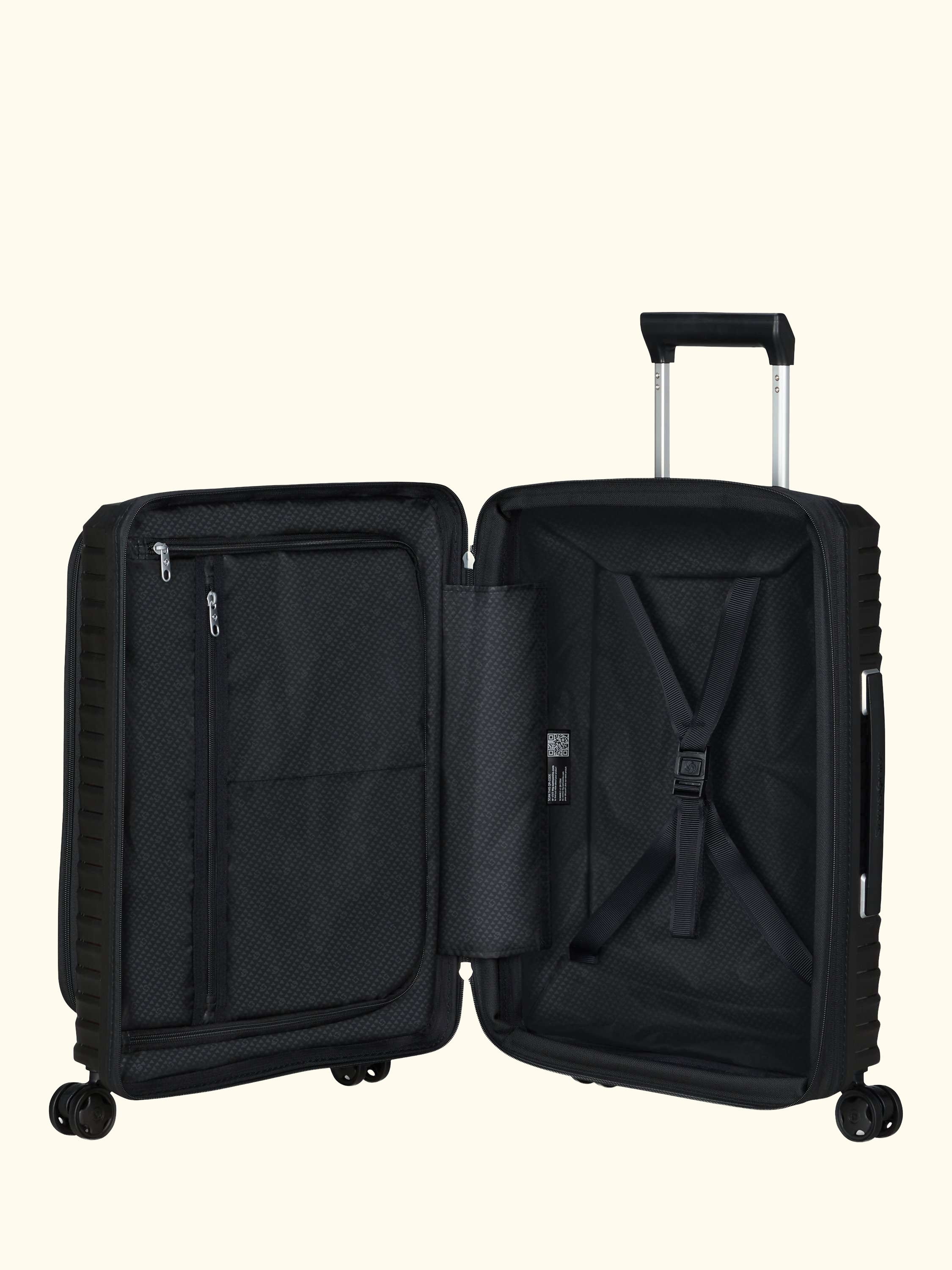 Upscape 55cm, Easy Access Expandable 4-Wheel Cabin Case, 48L