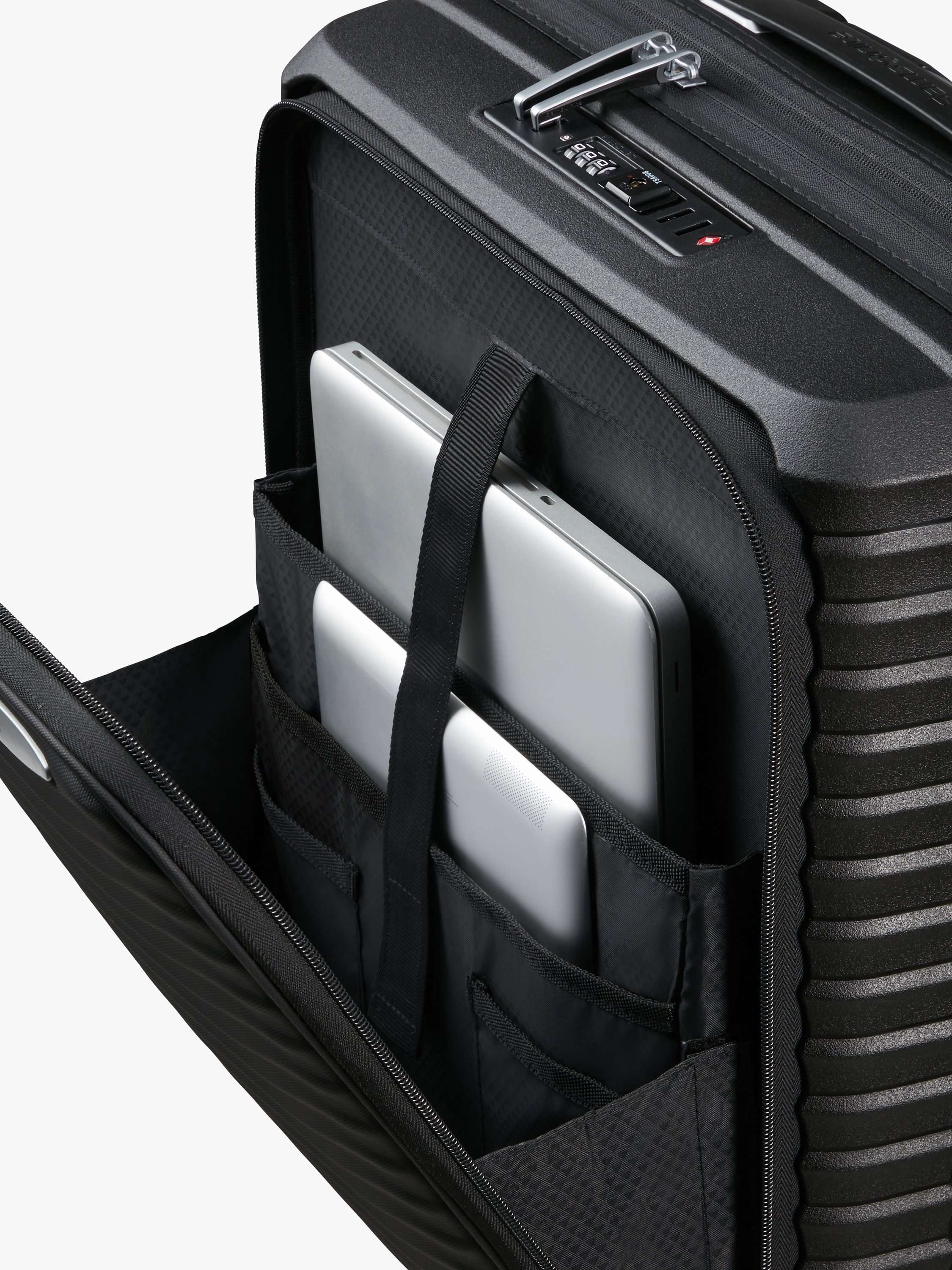Upscape 55cm, Easy Access Expandable 4-Wheel Cabin Case, 48L