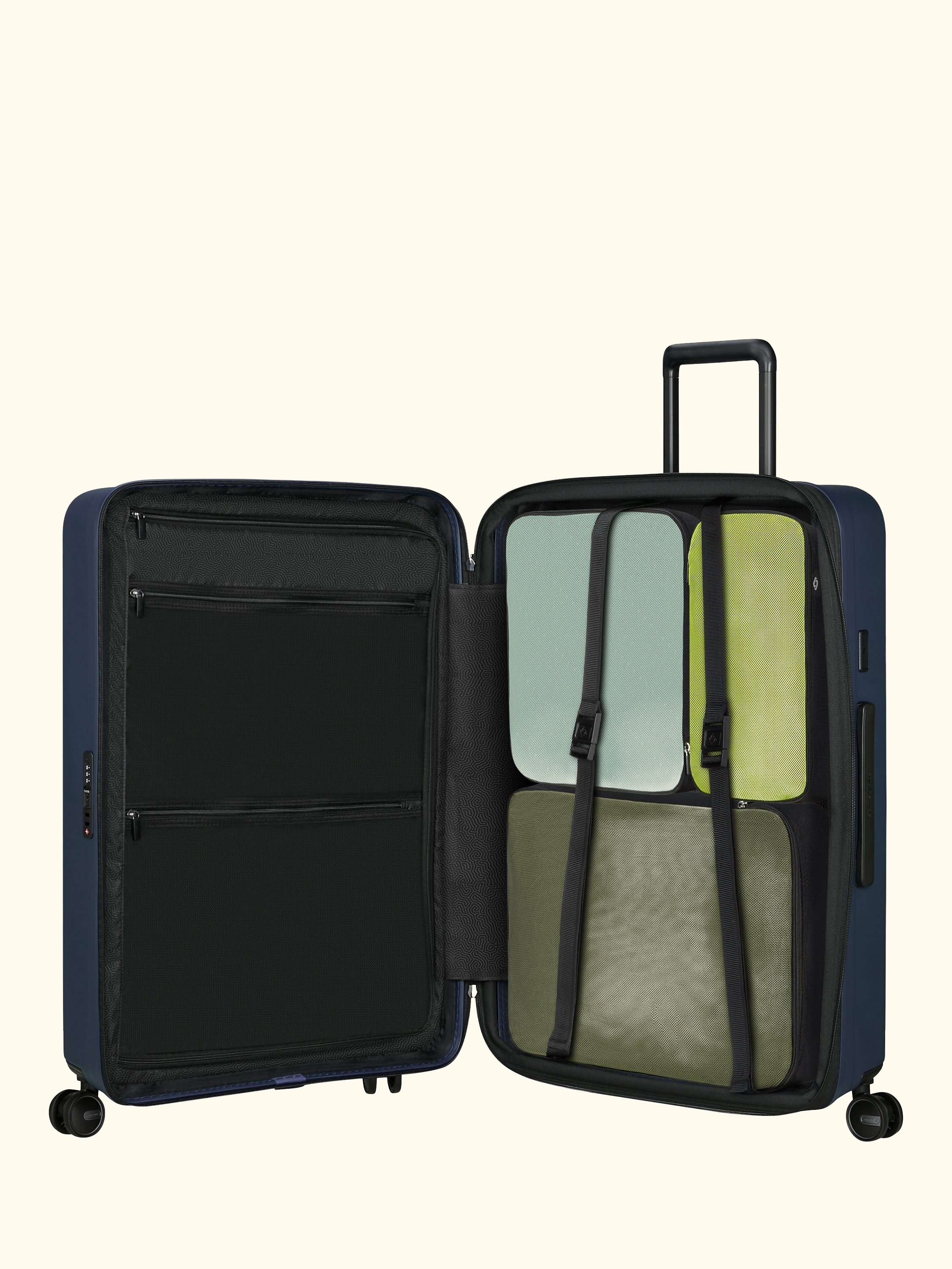 Restackd 55cm Expandable 4-Wheel Cabin Suitcase, 39/45L