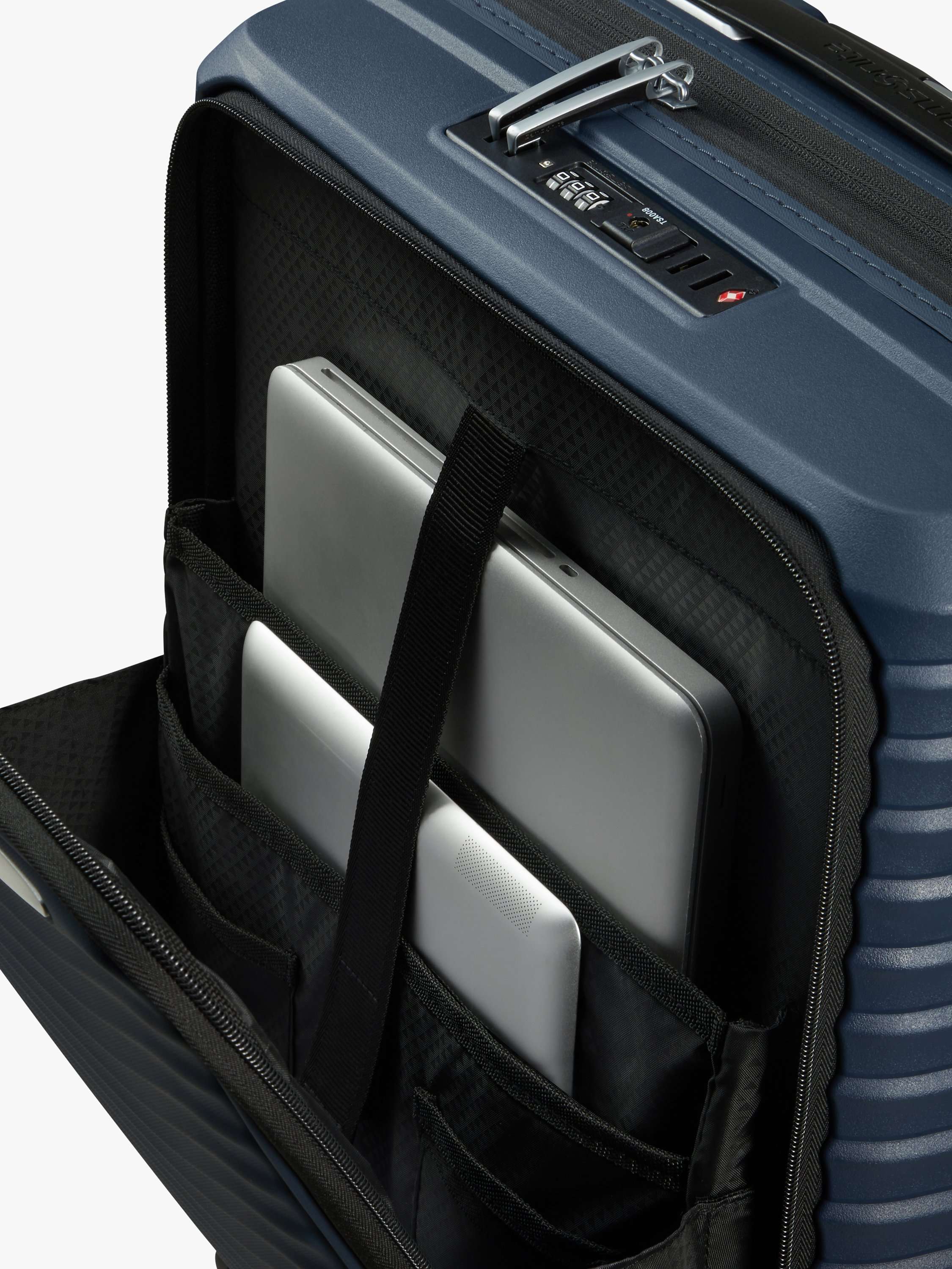 Upscape 55cm, Easy Access Expandable 4-Wheel Cabin Case, 48L