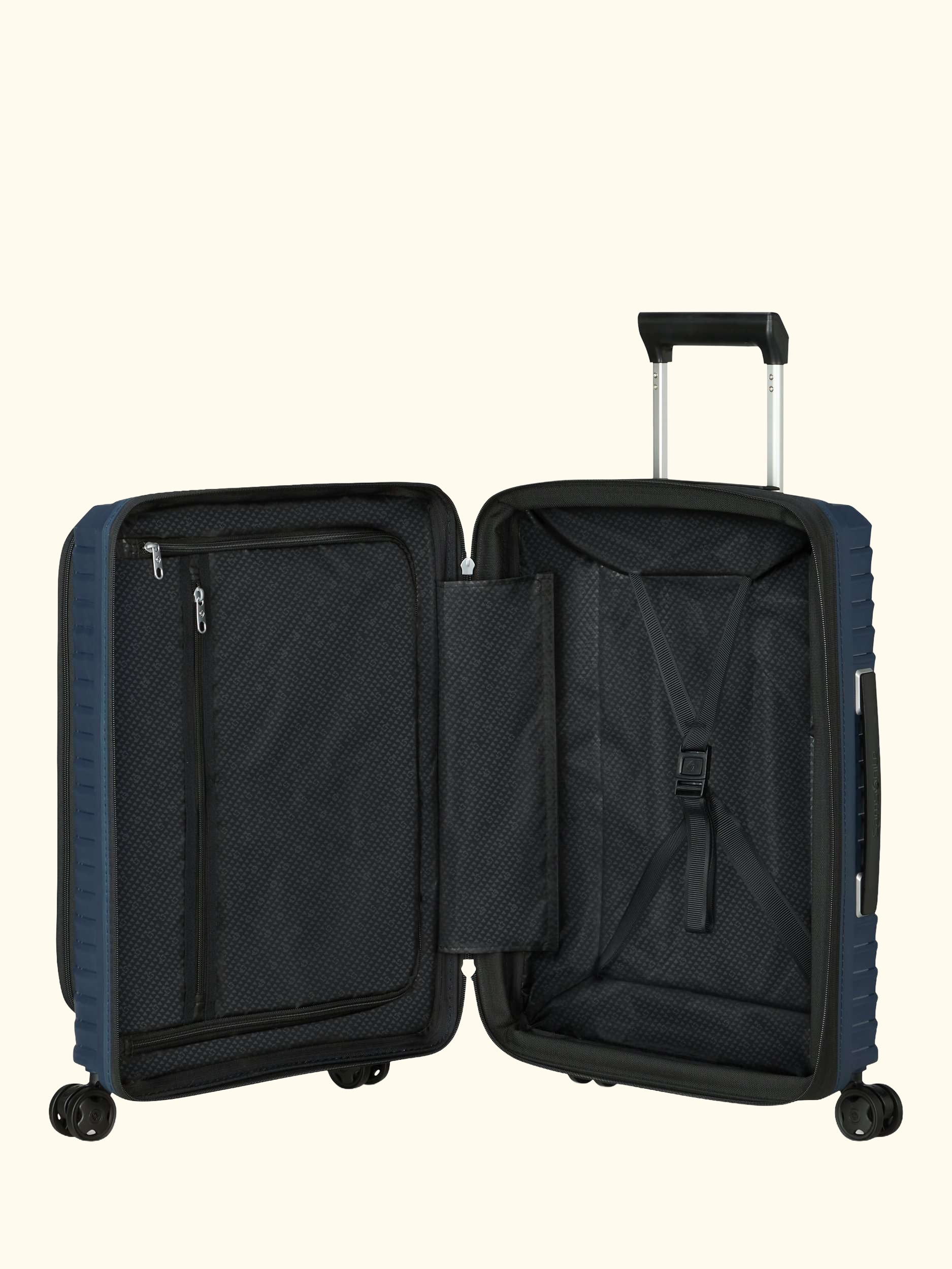 Upscape 55cm, Easy Access Expandable 4-Wheel Cabin Case, 48L