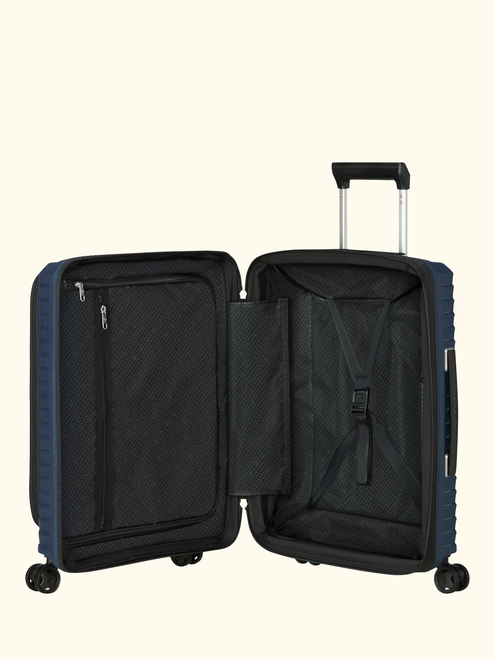 Upscape 55cm, Easy Access Expandable 4-Wheel Cabin Case, 48L