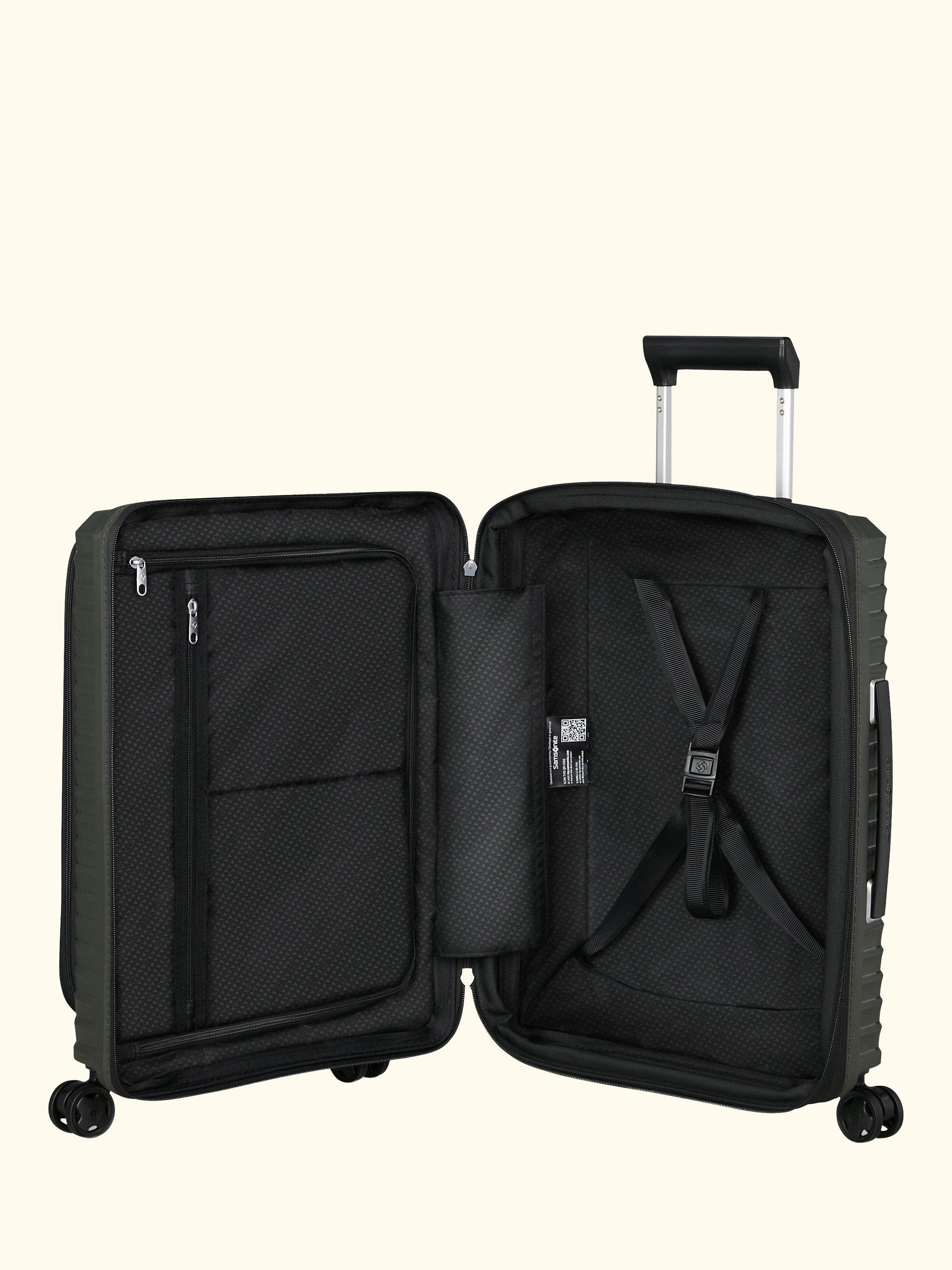 Upscape 55cm, Easy Access Expandable 4-Wheel Cabin Case, 48L