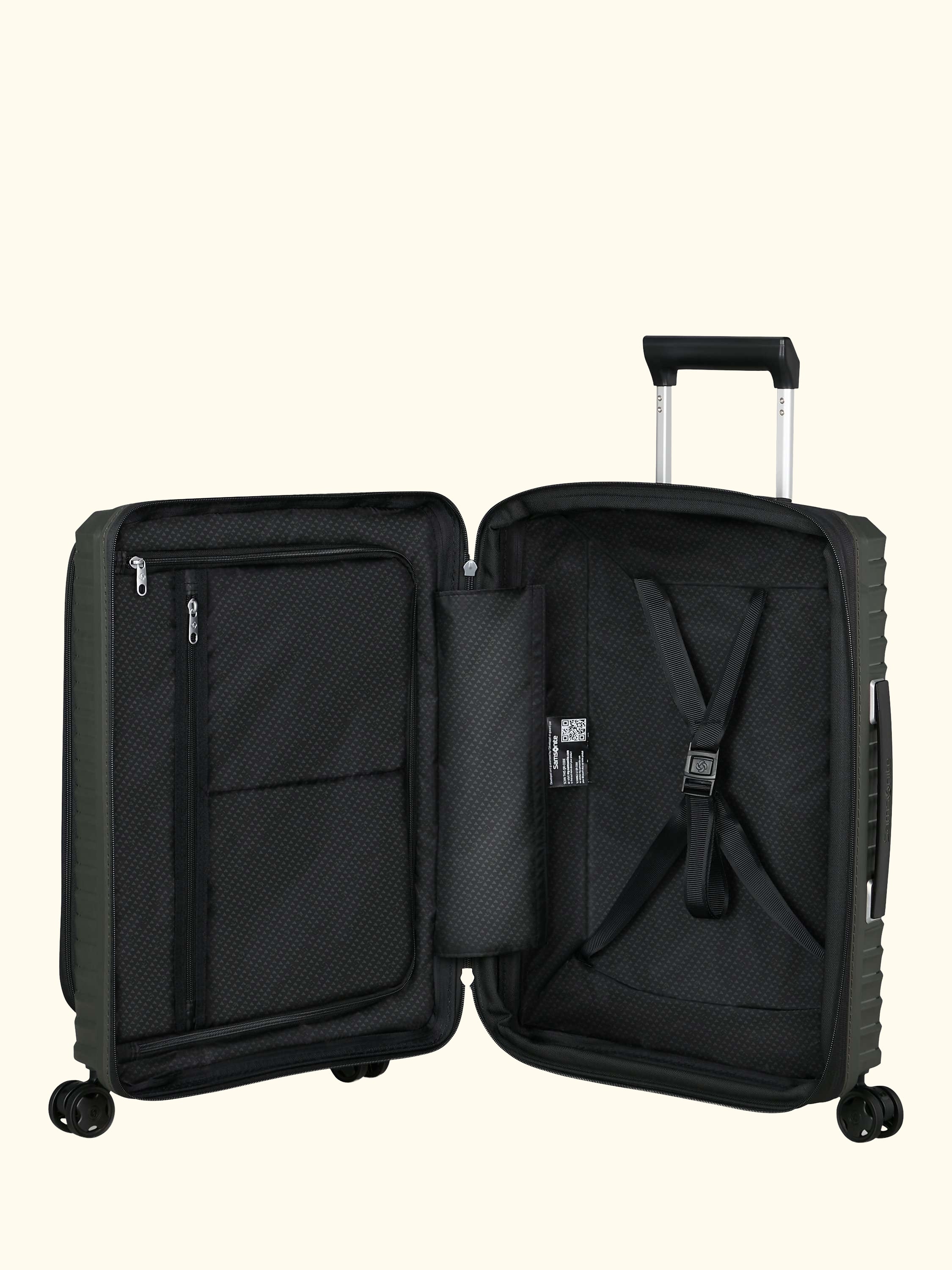 Upscape 55cm, Easy Access Expandable 4-Wheel Cabin Case, 48L