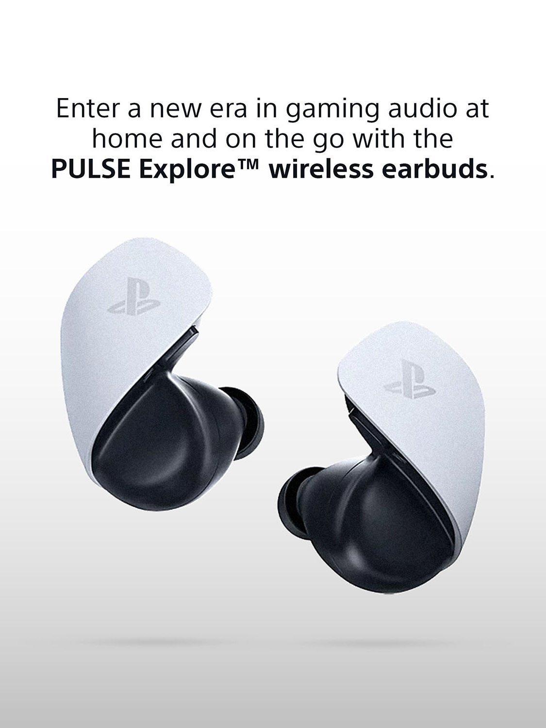 PS5 PULSE Explore Wireless Earbuds, White/Black