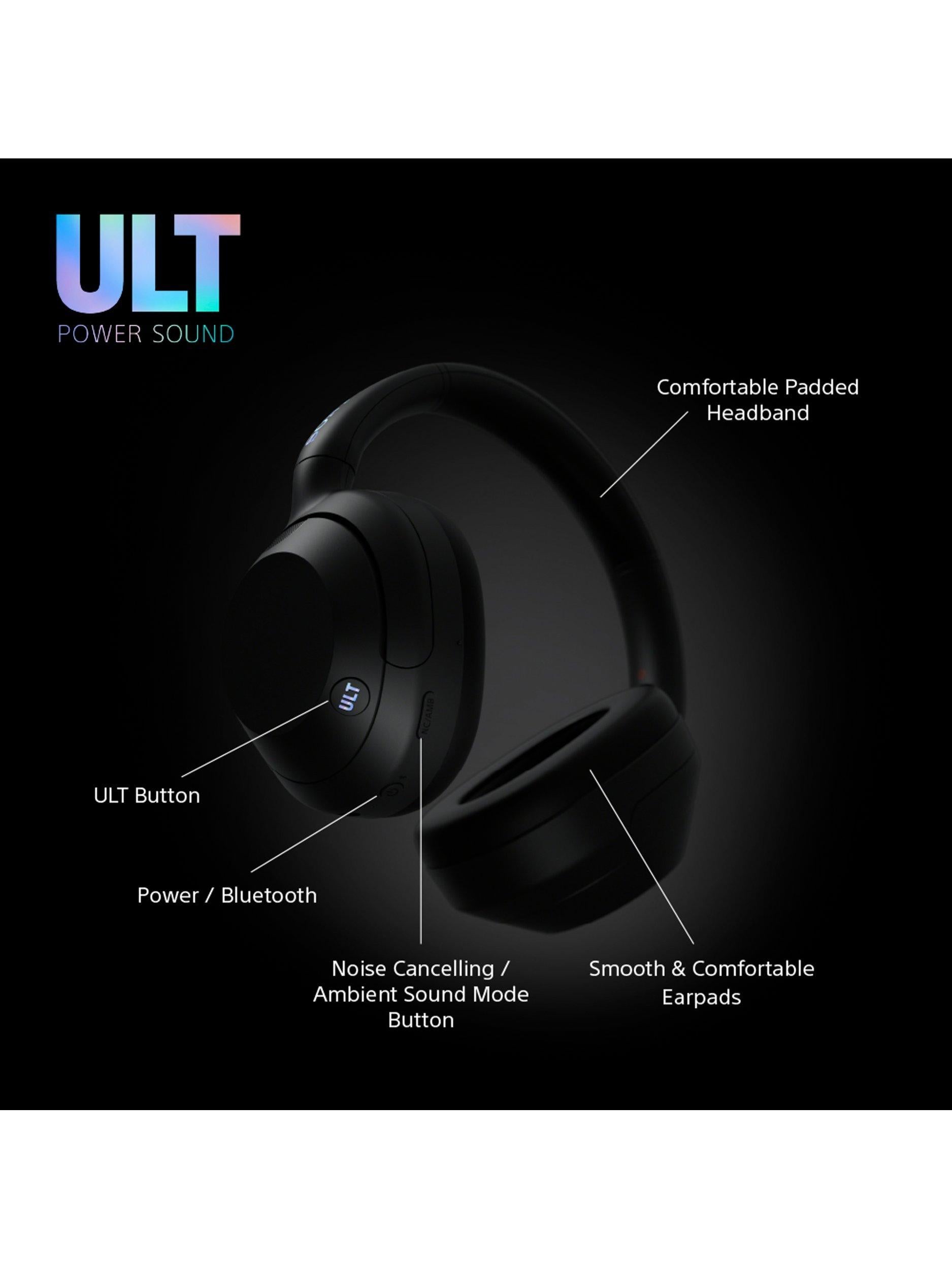 WH-ULT900N ULT Wear Noise Cancelling Wireless Bluetooth Over-Ear Headphones with ULT POWER SOUND & Mic/Remote