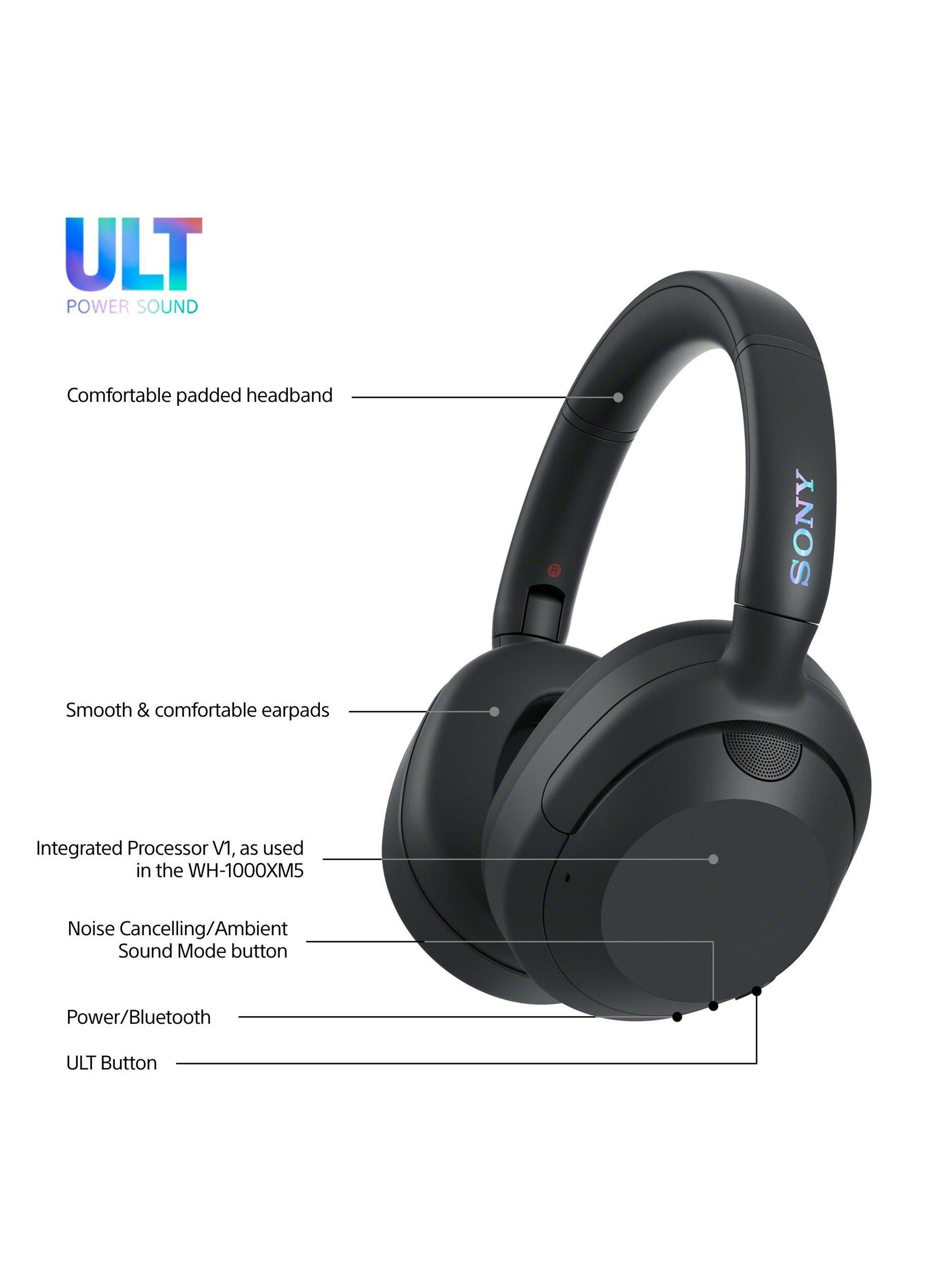 WH-ULT900N ULT Wear Noise Cancelling Wireless Bluetooth Over-Ear Headphones with ULT POWER SOUND & Mic/Remote