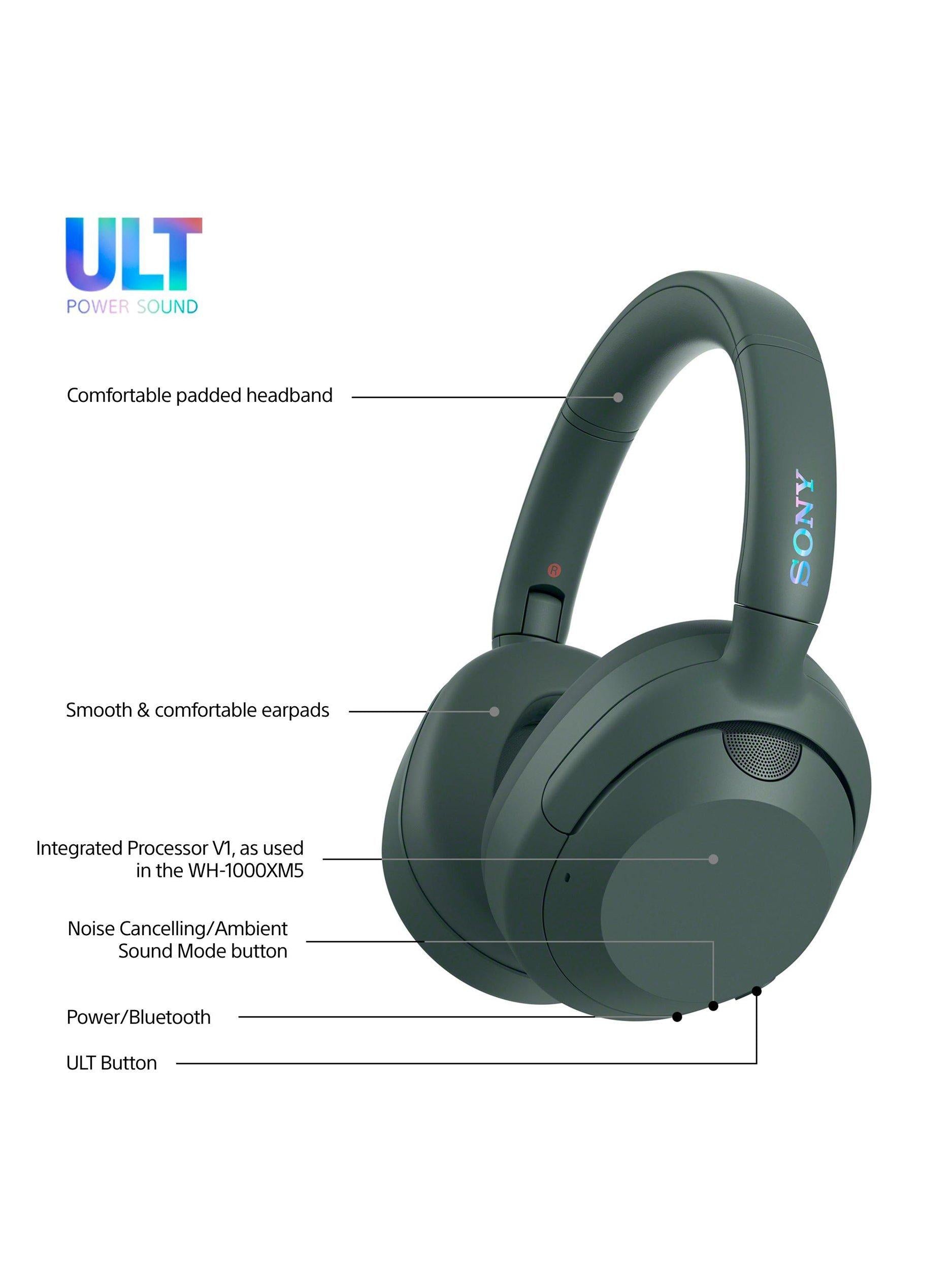 WH-ULT900N ULT Wear Noise Cancelling Wireless Bluetooth Over-Ear Headphones with ULT POWER SOUND & Mic/Remote