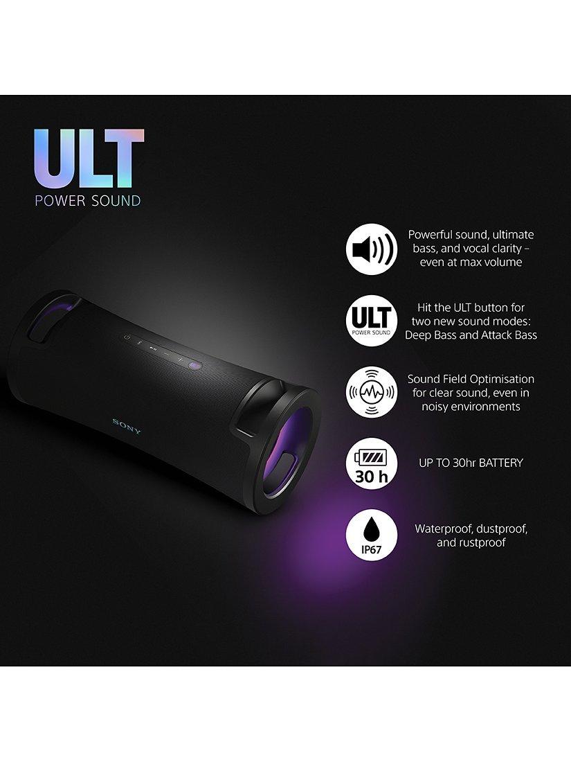 SRS-ULT70 ULT Field 7 Waterproof Bluetooth Portable Speaker with ULT POWER SOUND & LED Lighting, Black