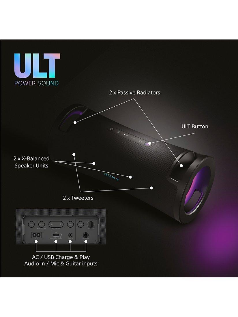 SRS-ULT70 ULT Field 7 Waterproof Bluetooth Portable Speaker with ULT POWER SOUND & LED Lighting, Black