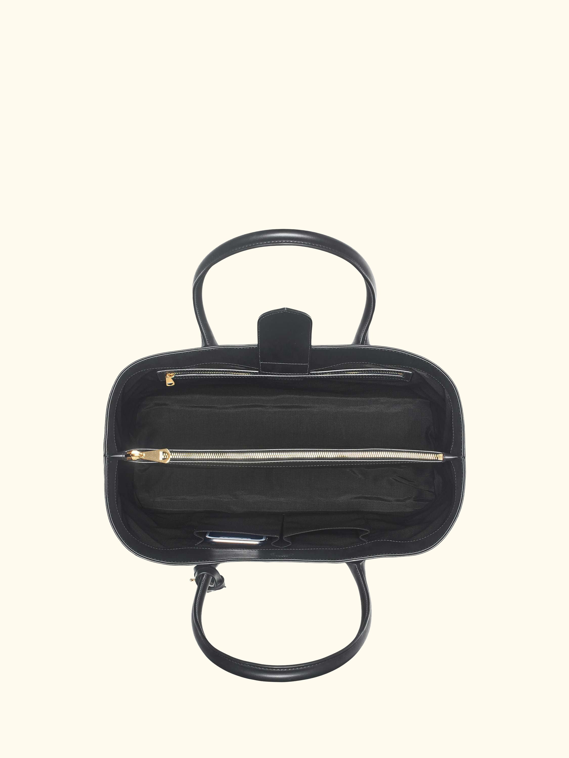 Slot Weave Leather London Tote Bag