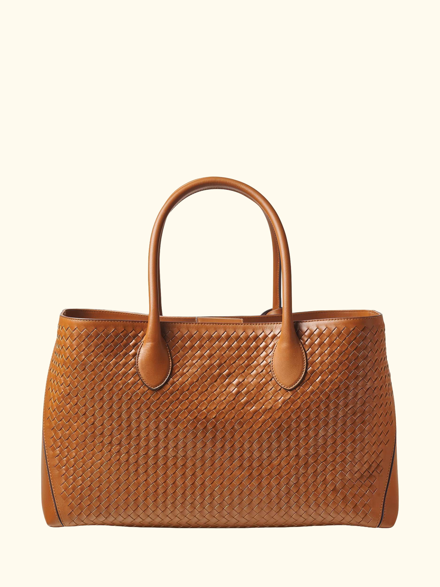 Slot Weave Leather London Tote Bag